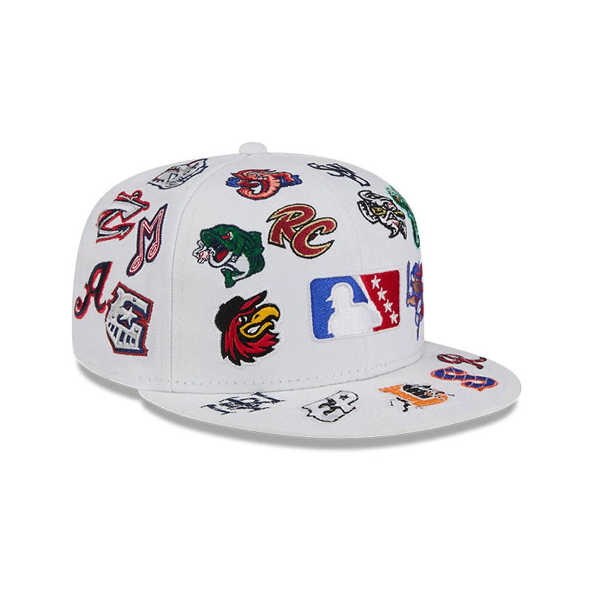 MiLB All Over White 59FIFTY Fitted Cap - Image 3