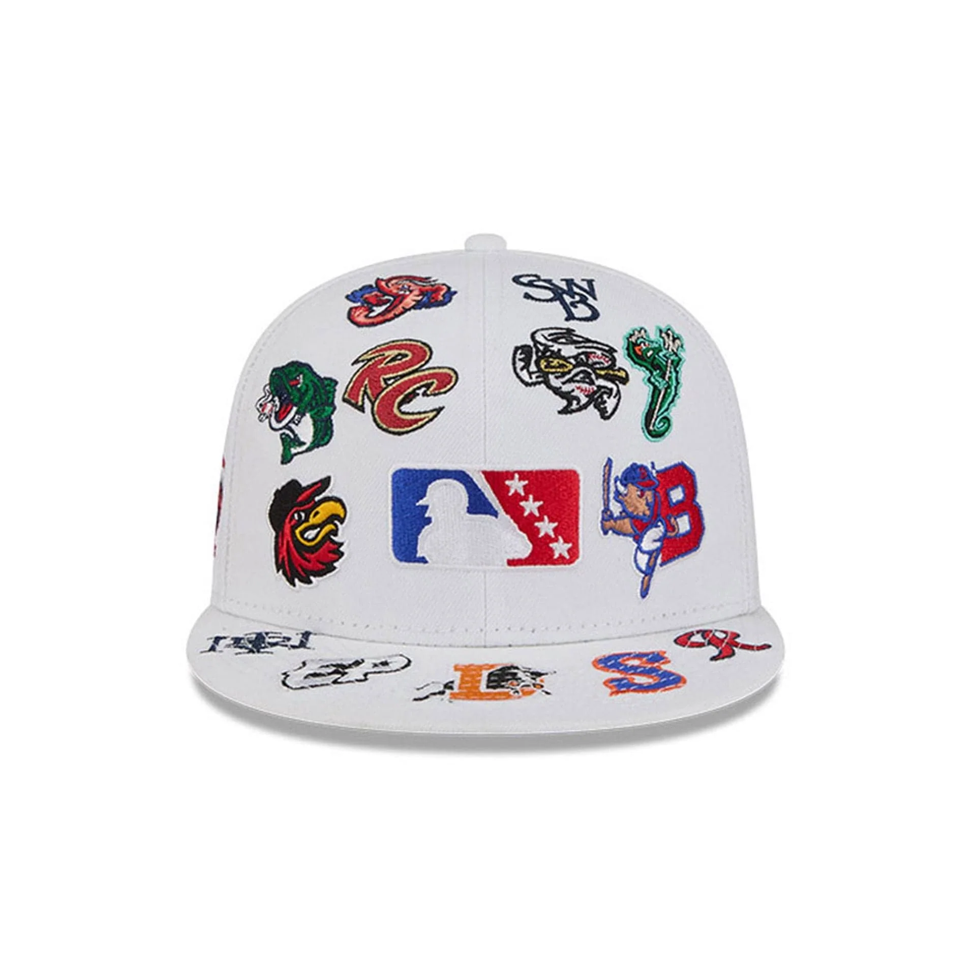 MiLB All Over White 59FIFTY Fitted Cap - Image 4
