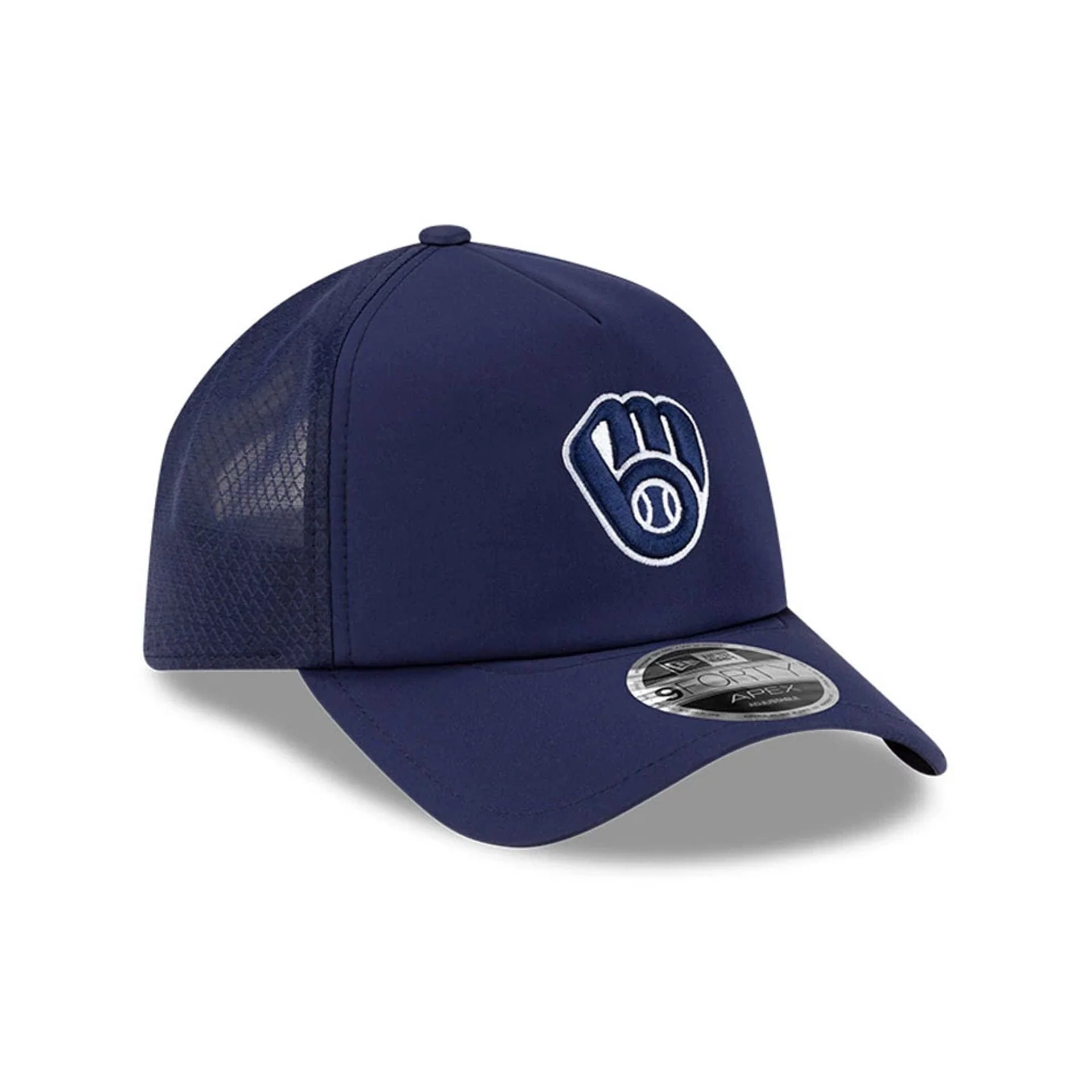 Milwaukee Brewers MLB Batting Practice 2026 Navy 9FORTY Apex Adjustable Cap - Image 3
