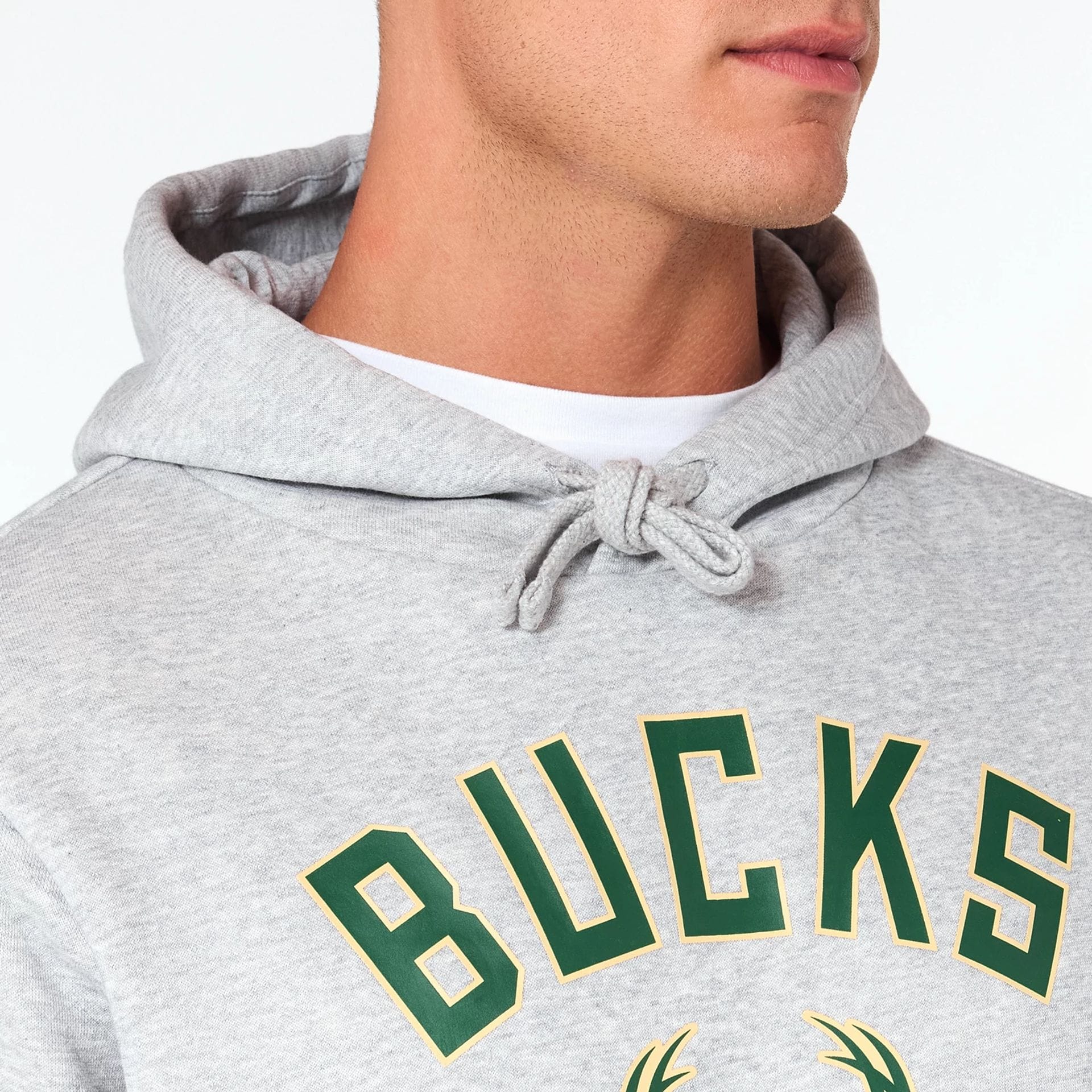 Milwaukee Bucks NBA Grey Pullover Hoodie - Image 2