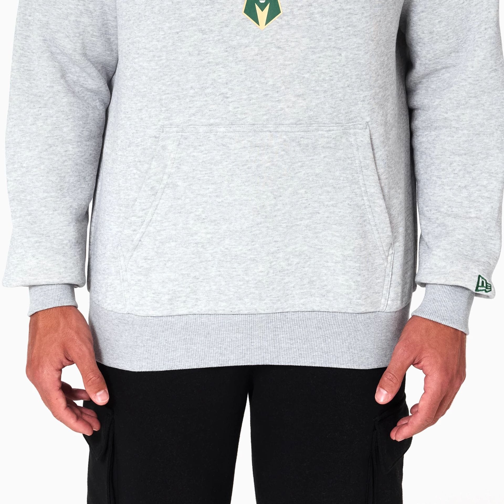 Milwaukee Bucks NBA Grey Pullover Hoodie - Image 4