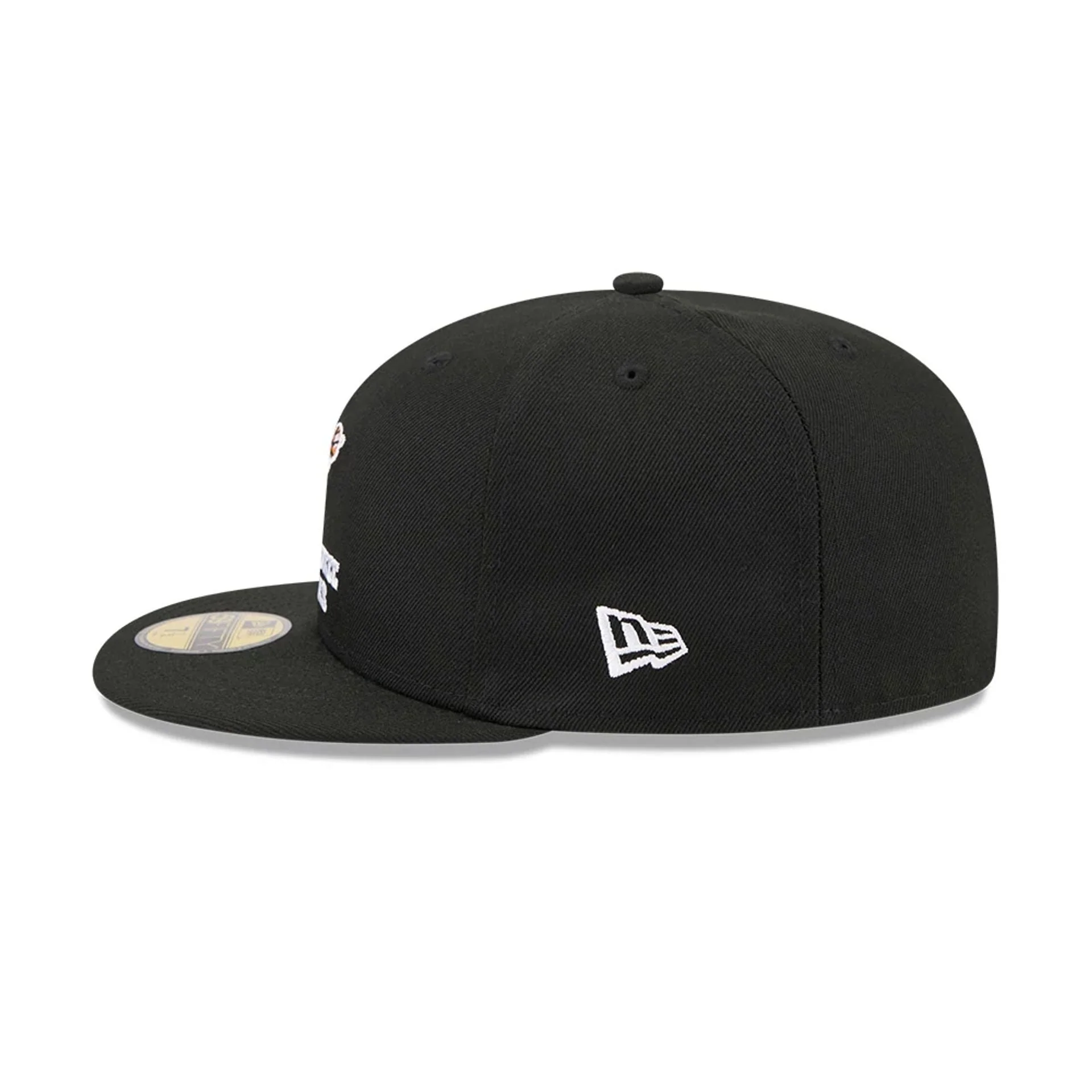 Milwaukee Bucks NBA Hardwood Classic Black 59FIFTY Fitted Cap - Image 6