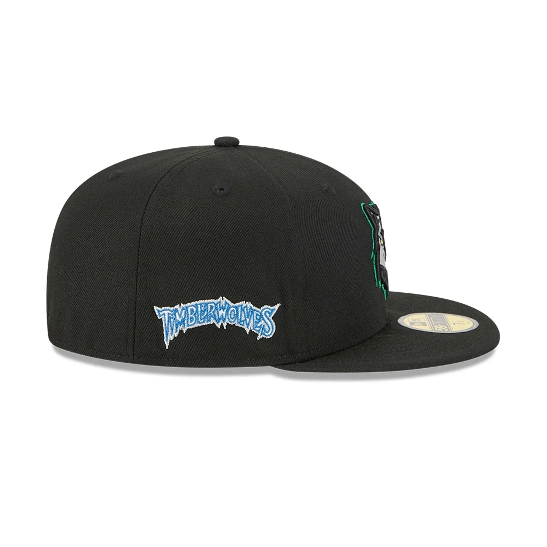 Minnesota Timberwolves NBA Classic Black 59FIFTY Fitted Cap - Image 5