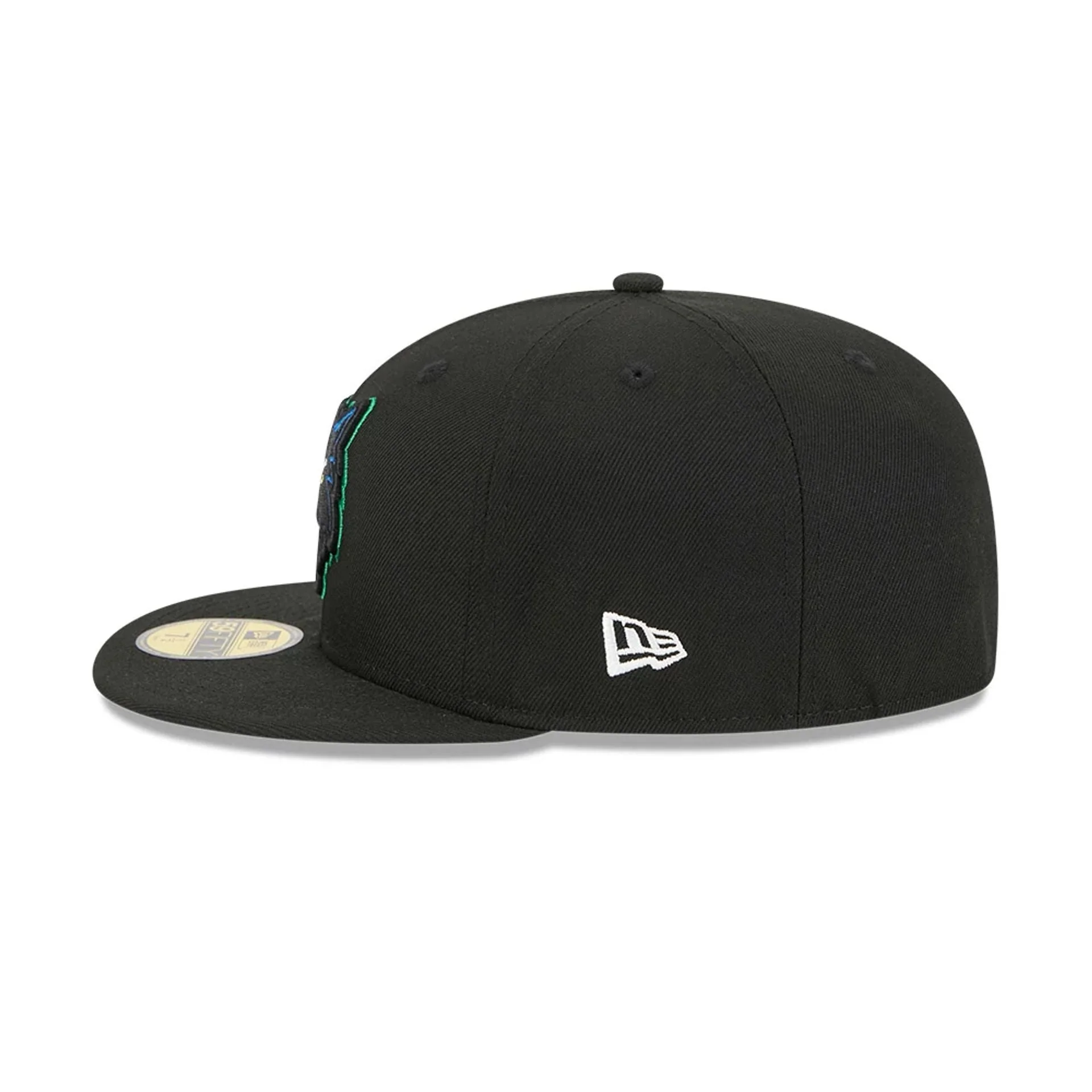 Minnesota Timberwolves NBA Classic Black 59FIFTY Fitted Cap - Image 6