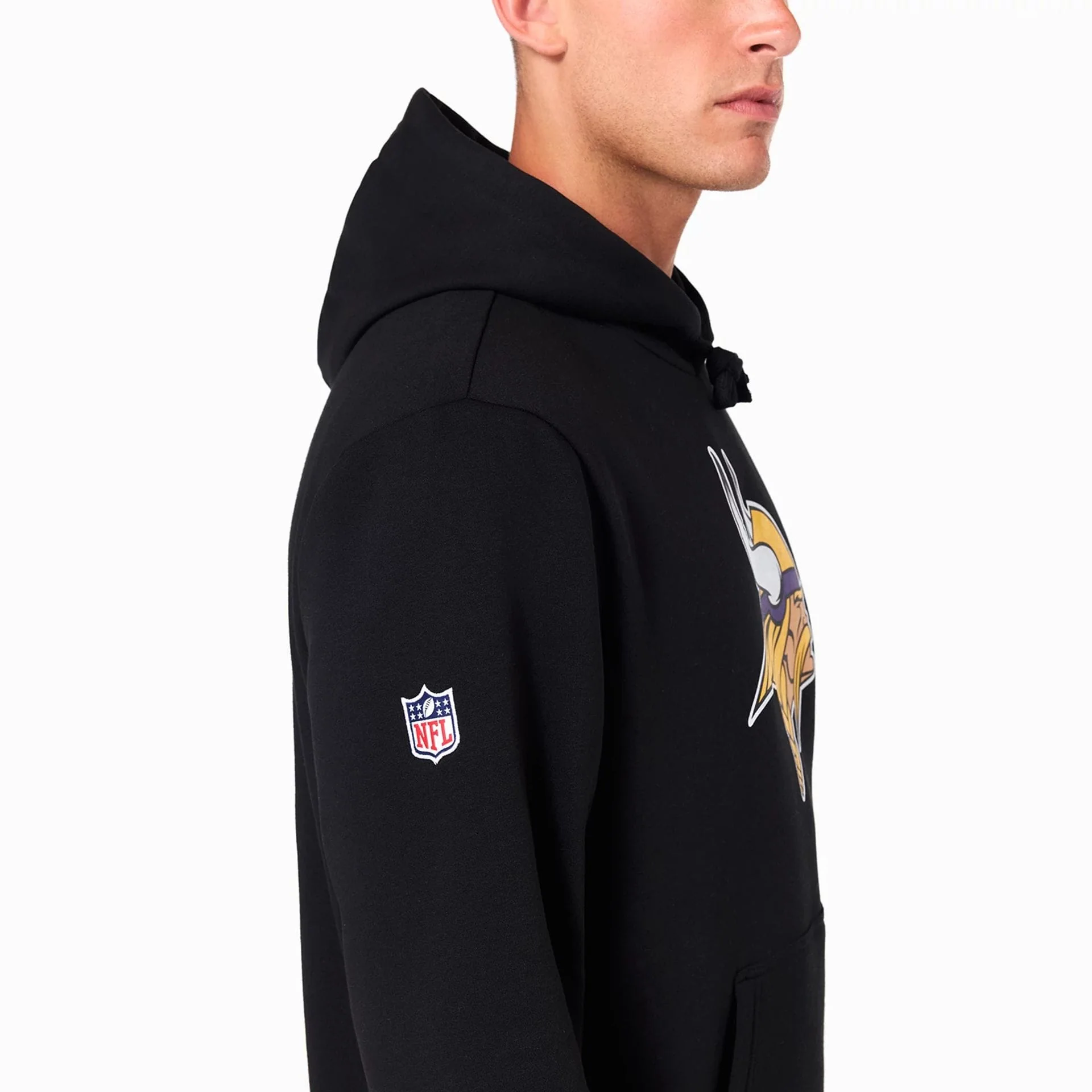 Minnesota Vikings NFL Black Pullover Hoodie - Image 6