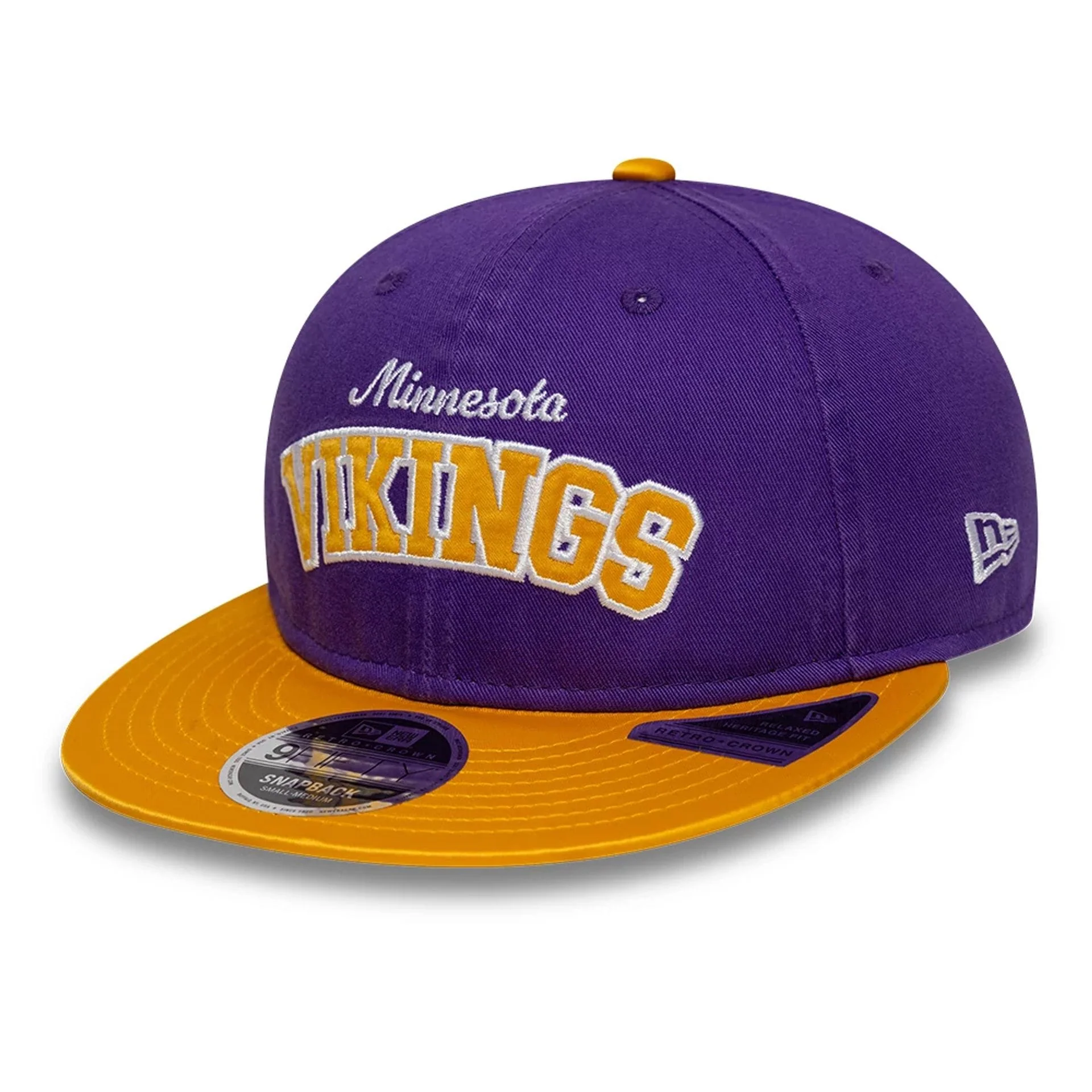 Minnesota Vikings NFL Historic Purple Retro Crown 9FIFTY Adjustable Cap - Image 3