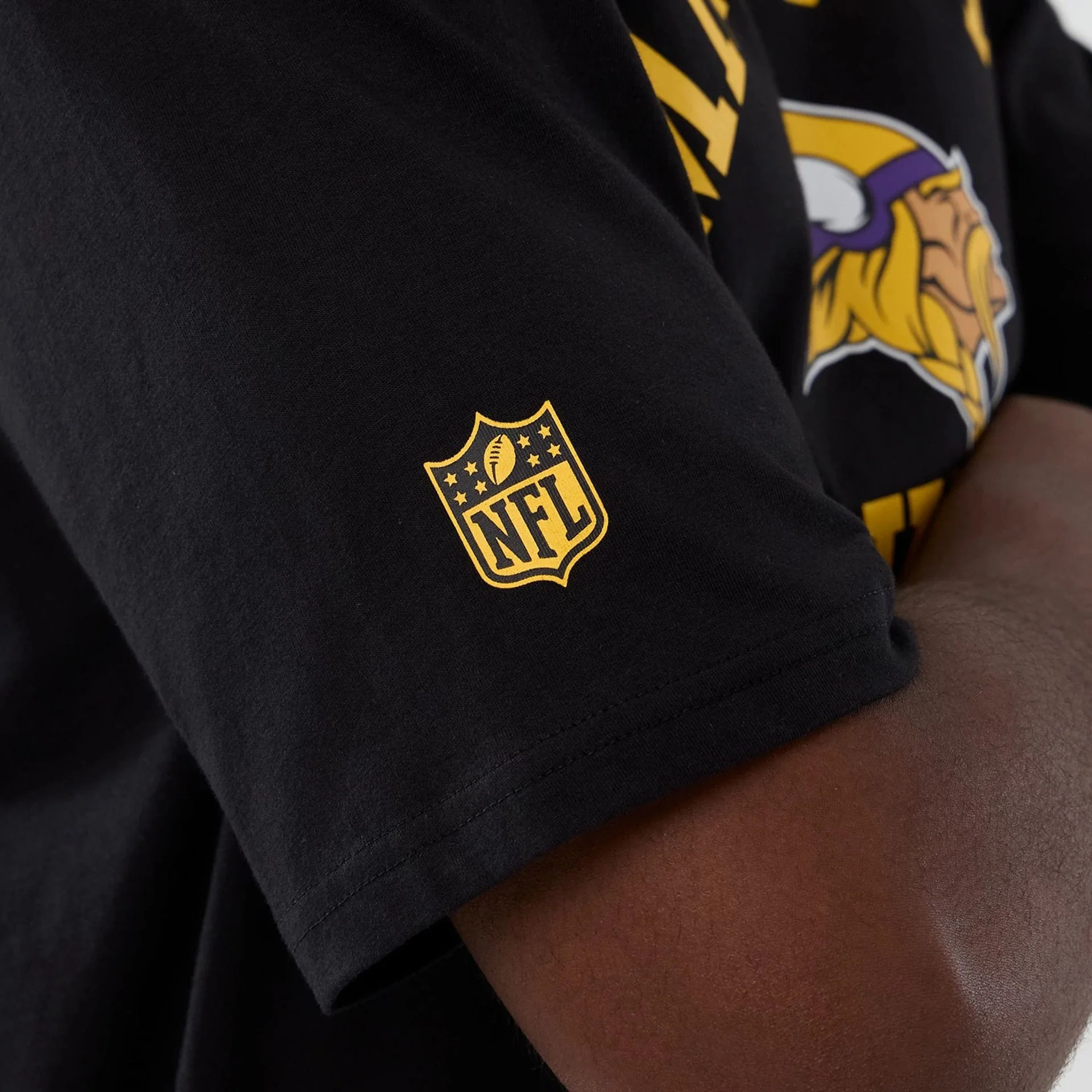 Minnesota Vikings NFL International Series Games 2025 Black Oversized T-Shirt - Image 5