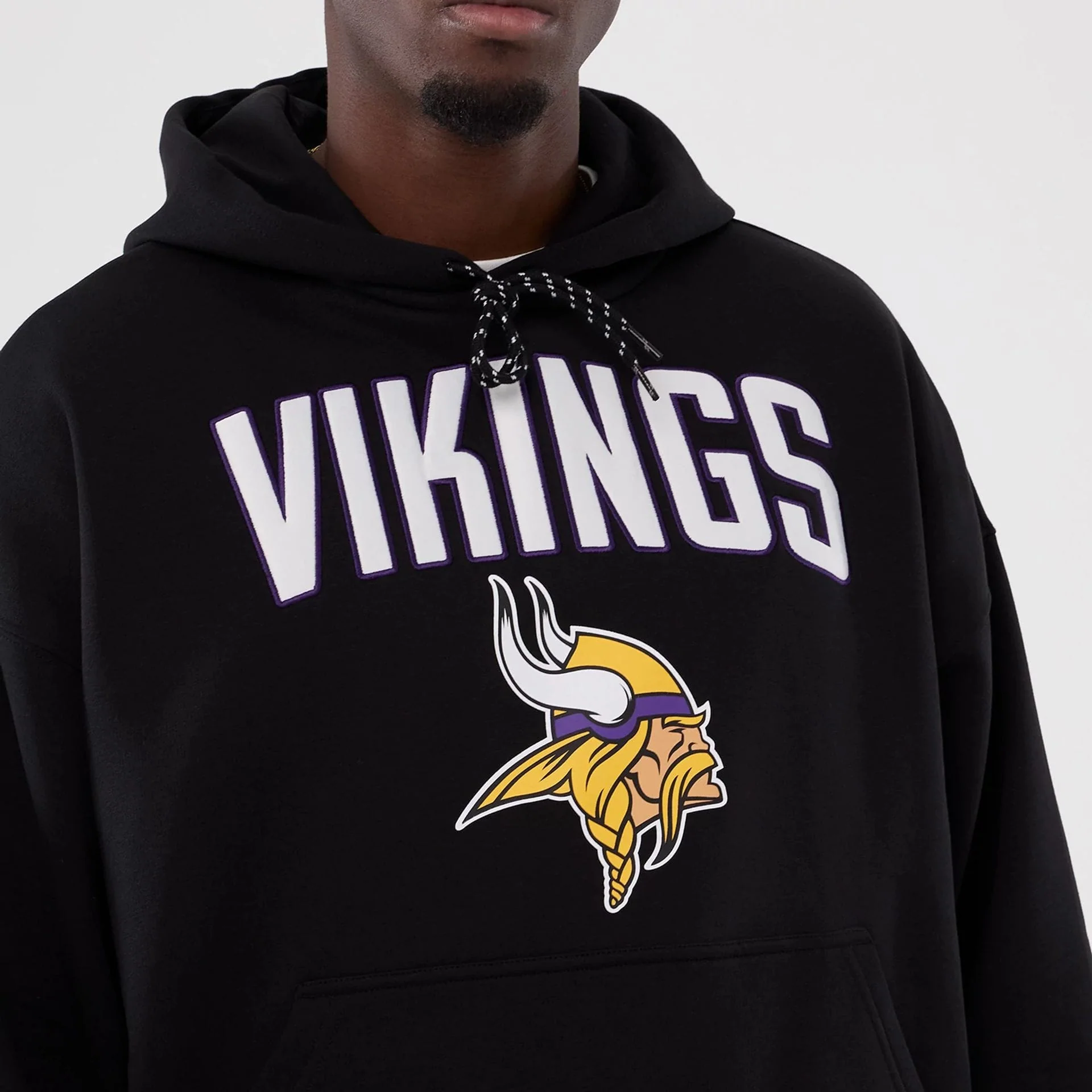 Minnesota Vikings NFL International Series Games 2025 Black Premium Pullover Hoodie - Image 7
