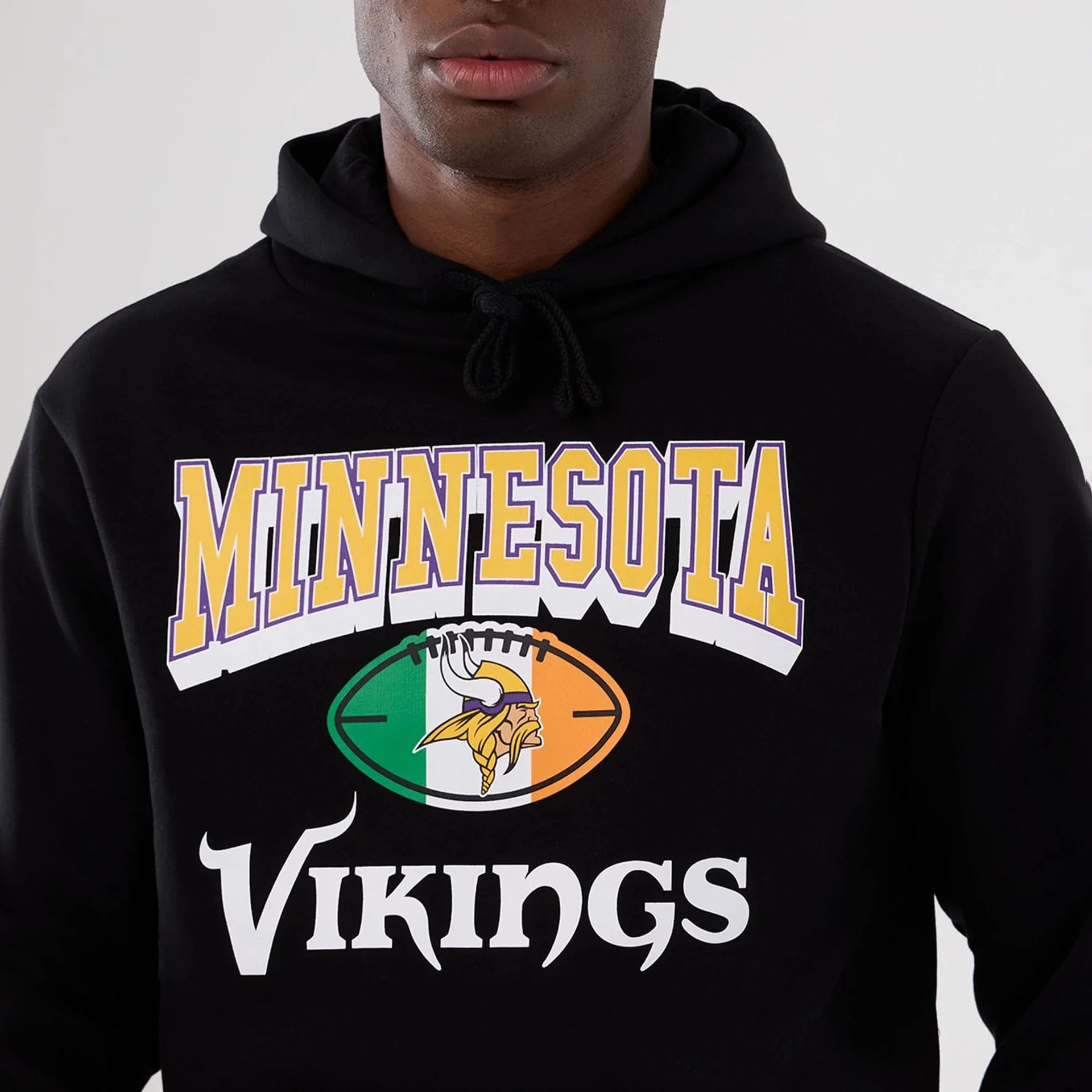 Minnesota Vikings NFL International Series Games 2025 Black Pullover Hoodie - Image 3