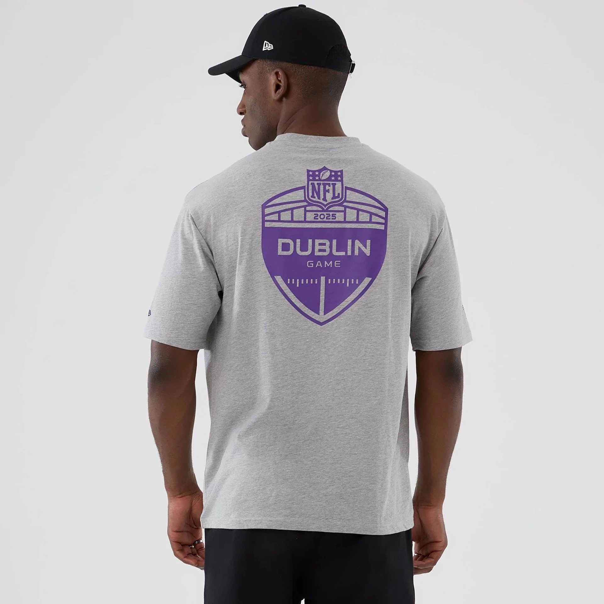 Minnesota Vikings NFL International Series Games 2025 Grey Oversized T-Shirt - Image 2