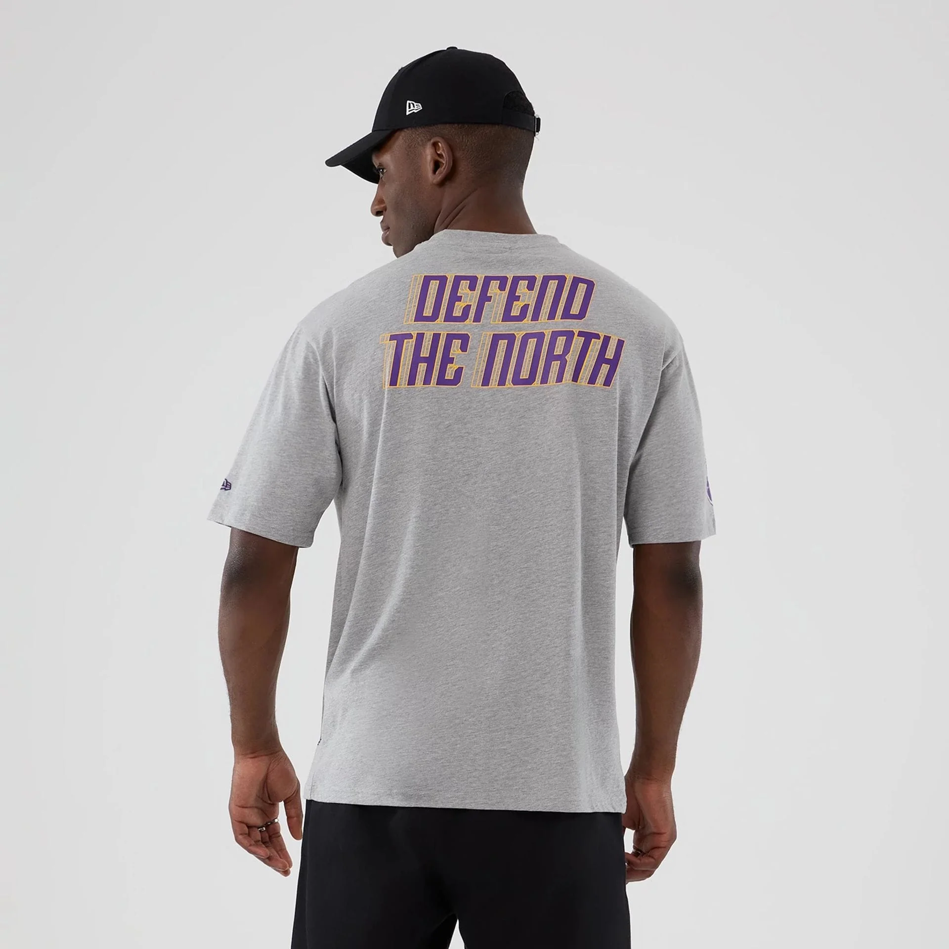 Minnesota Vikings NFL International Series Games 2025 Grey Oversized T-Shirt - Image 2