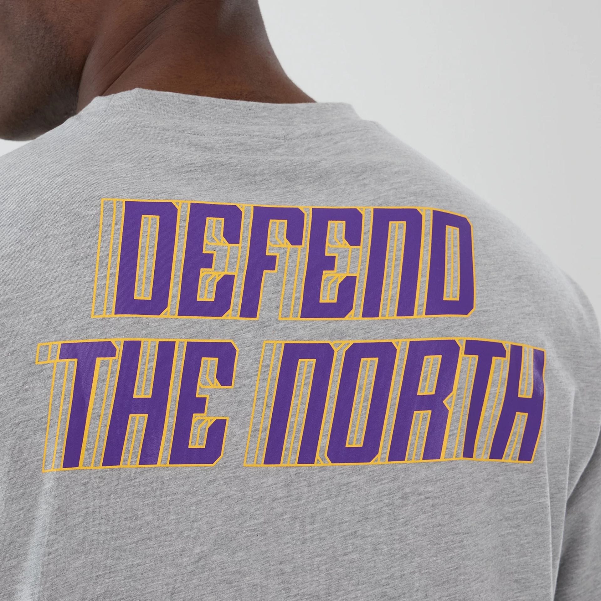 Minnesota Vikings NFL International Series Games 2025 Grey Oversized T-Shirt - Image 5