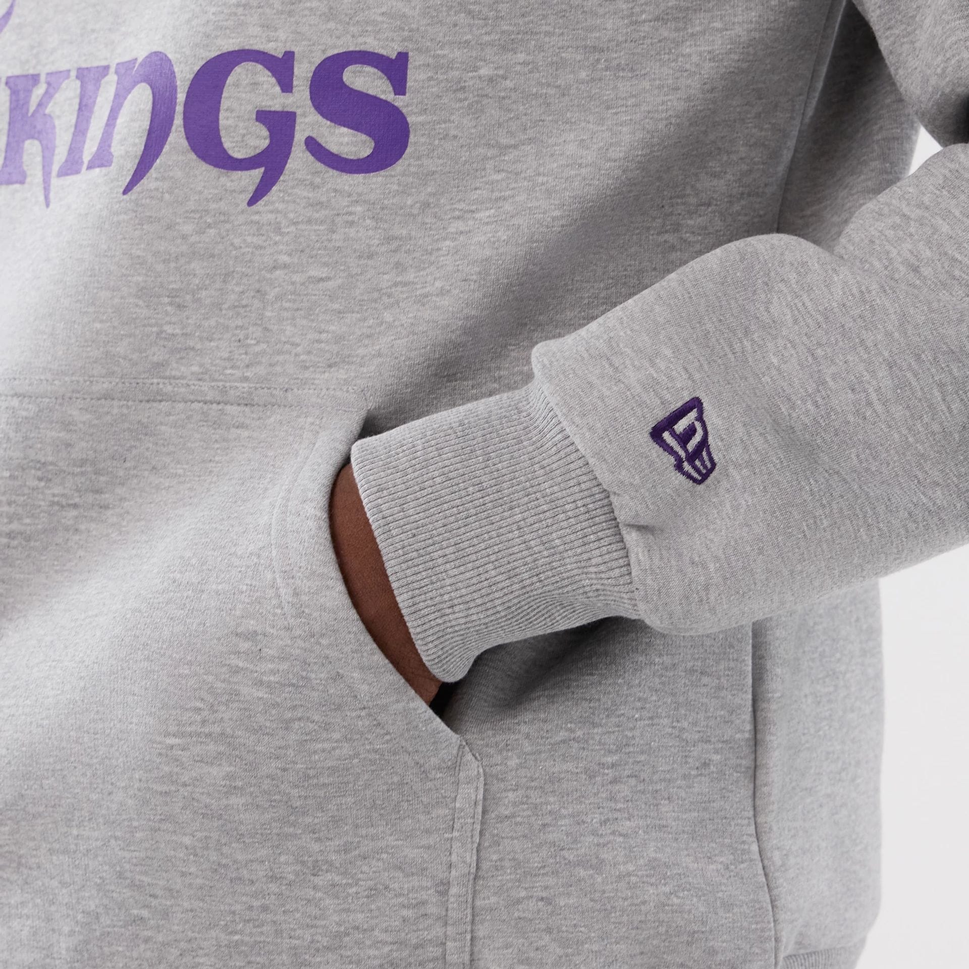 Minnesota Vikings NFL International Series Games 2025 Grey Pullover Hoodie - Image 4