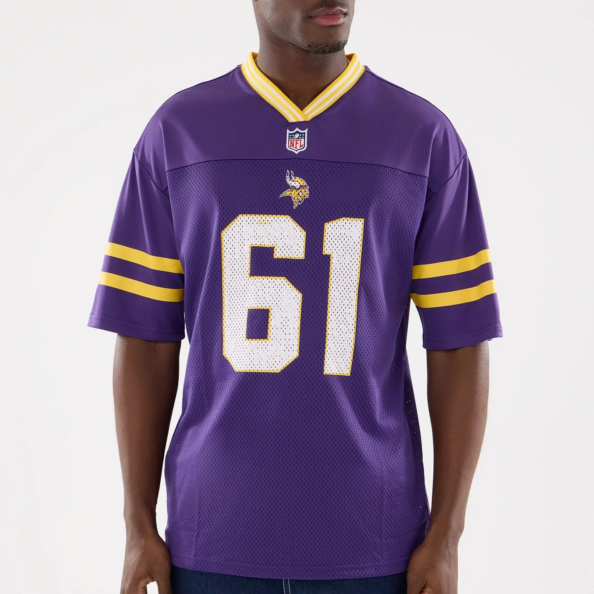 Minnesota Vikings NFL Mesh Purple Mesh Jersey - Image 3