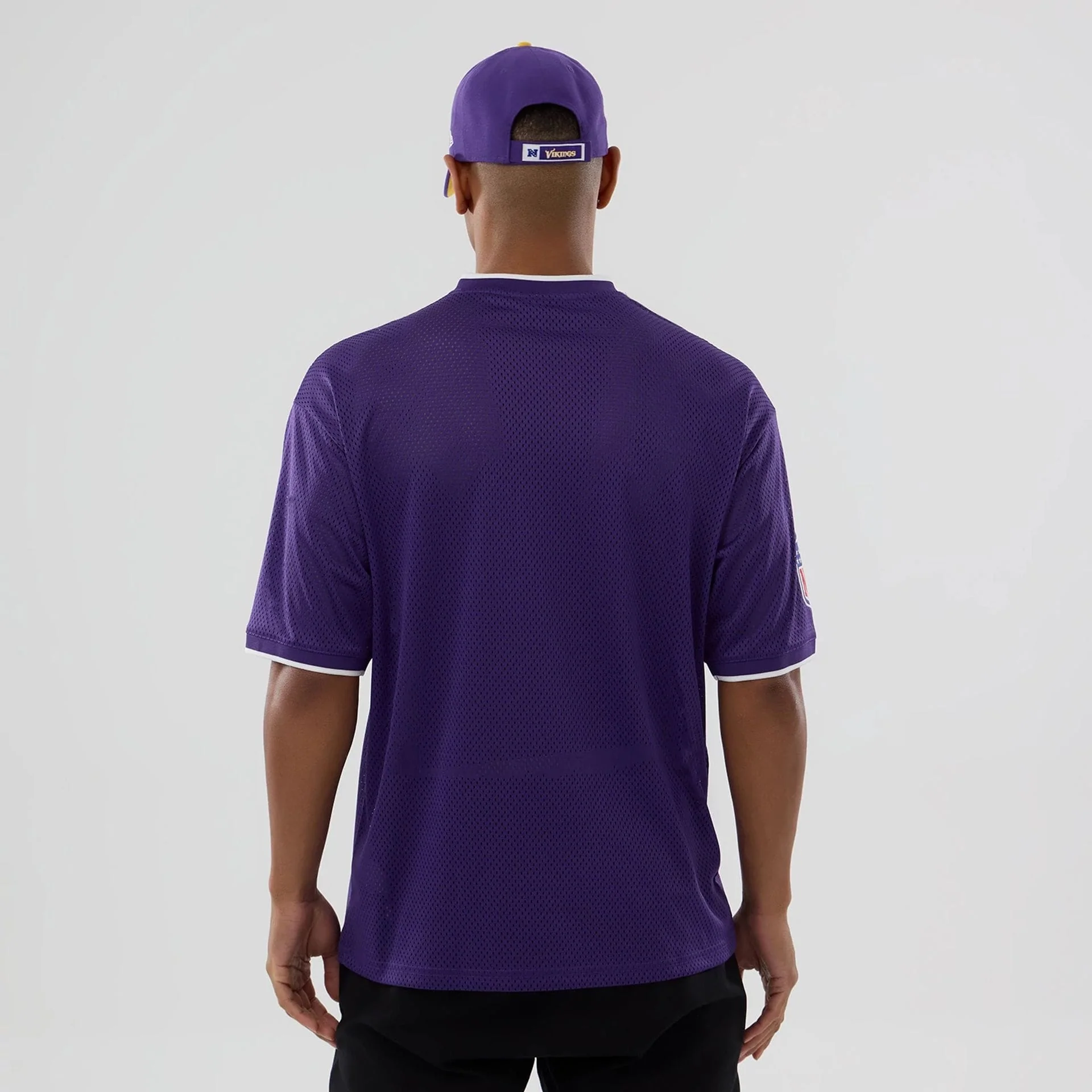 Minnesota Vikings NFL Mesh Purple Oversized T-Shirt - Image 2