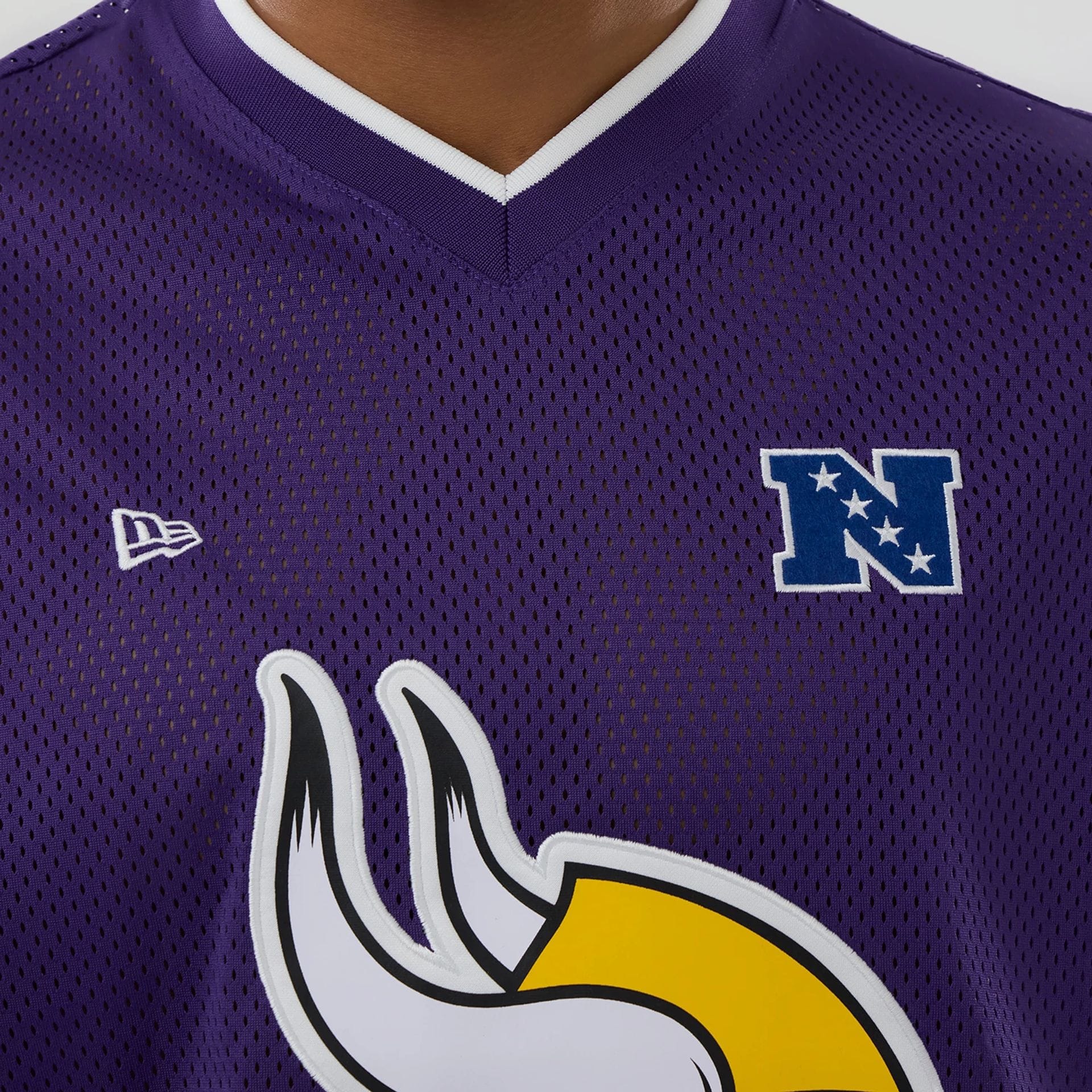 Minnesota Vikings NFL Mesh Purple Oversized T-Shirt - Image 5