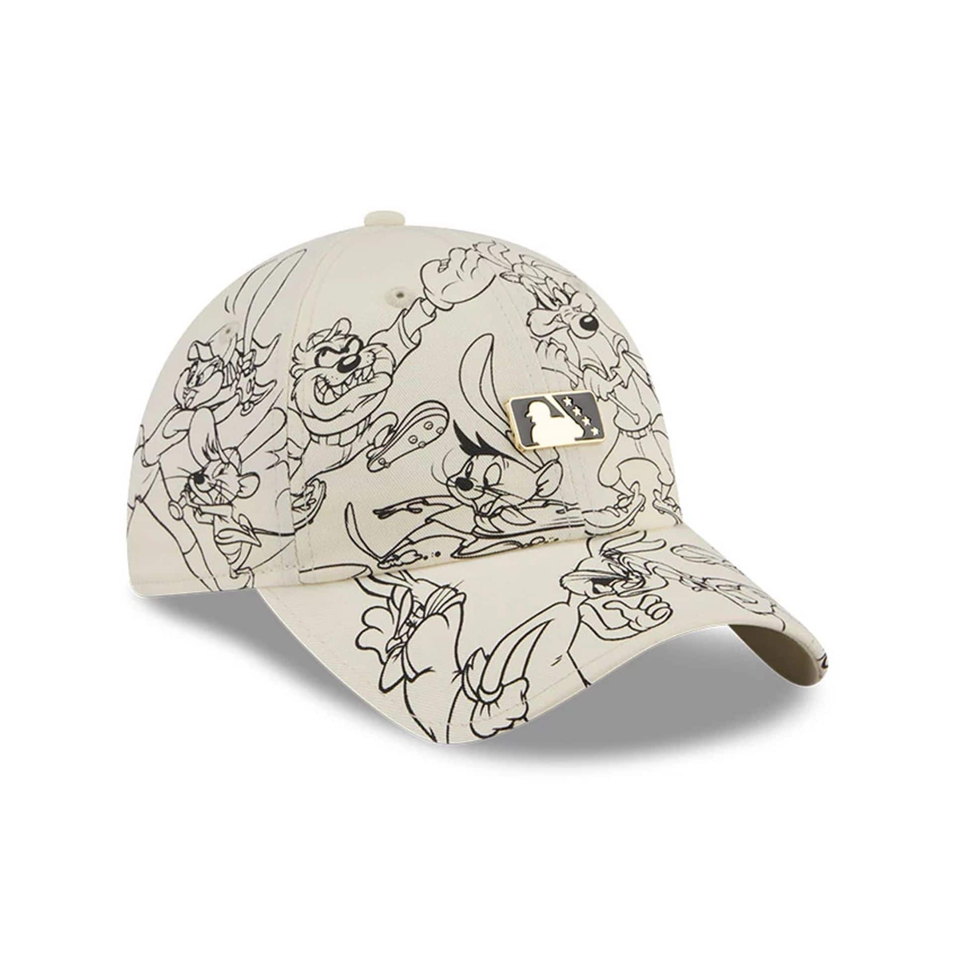 Minor League Logo MiLB X Looney Tunes Cream Casual Classic Adjustable Cap - Image 4