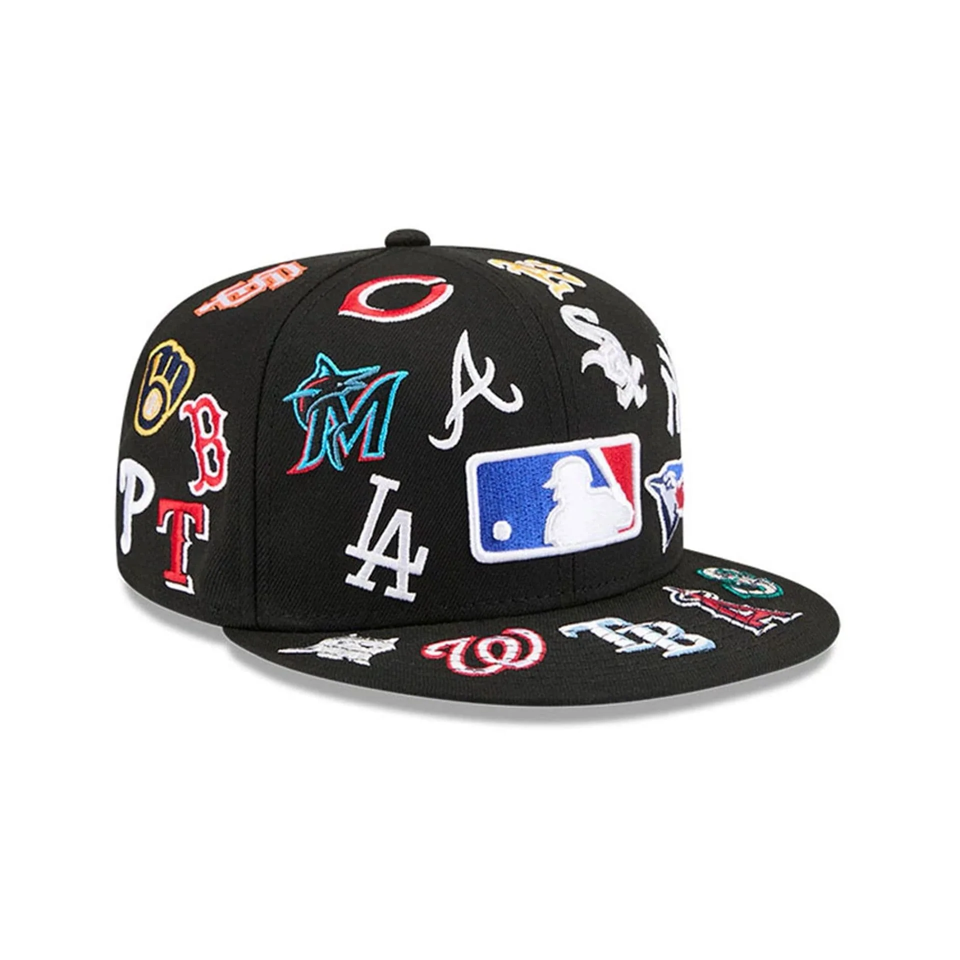 MLB All Over Black 59FIFTY Fitted Cap - Image 4