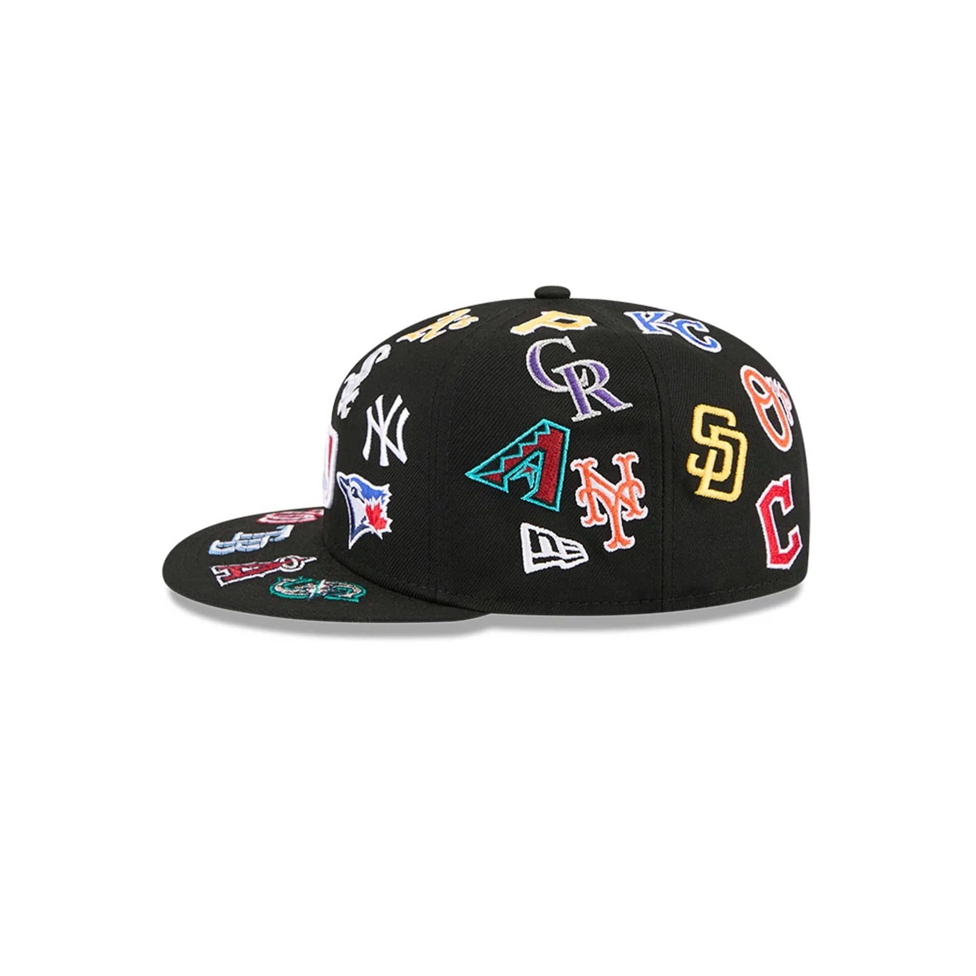 MLB All Over Black 59FIFTY Fitted Cap - Image 6