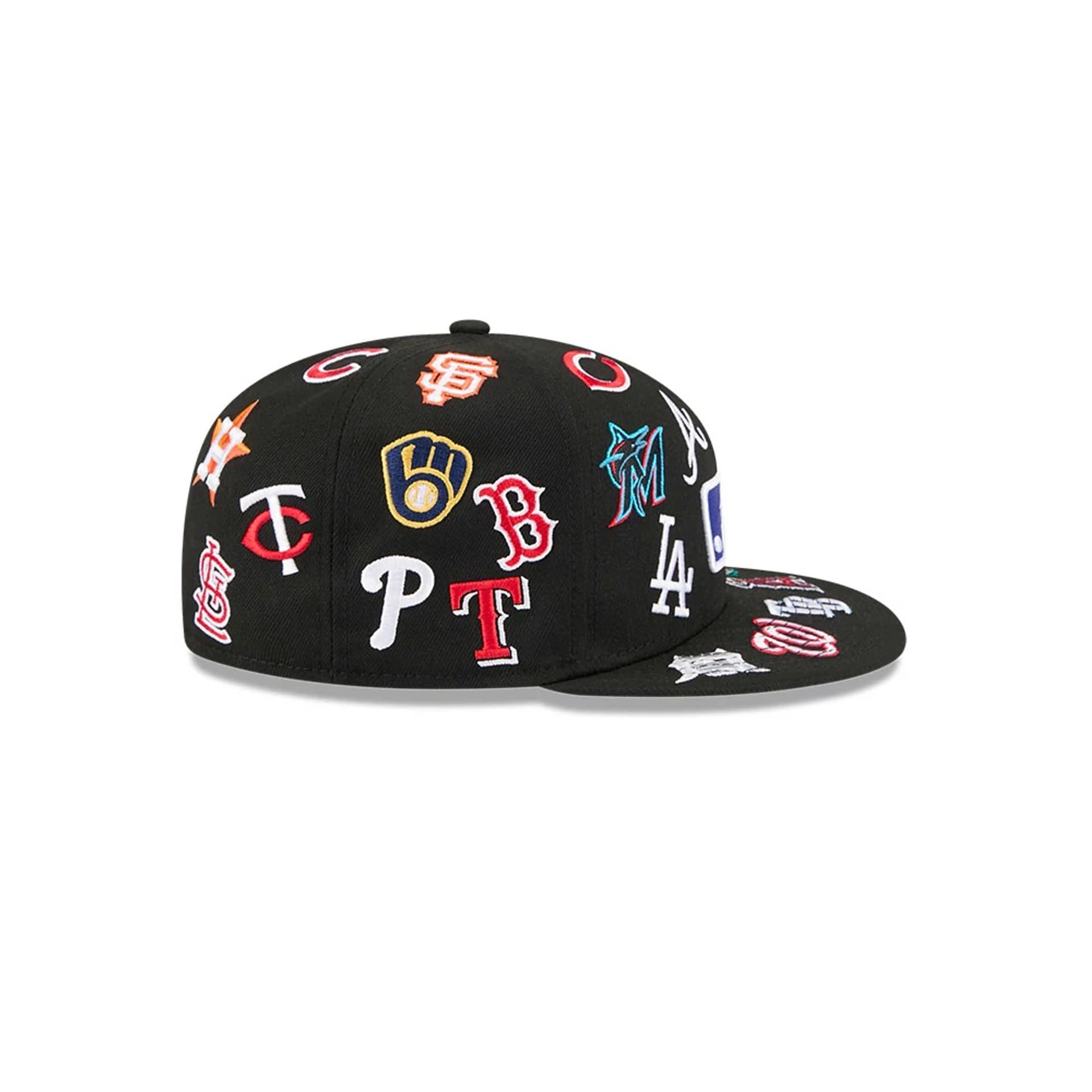 MLB All Over Black 59FIFTY Fitted Cap - Image 7