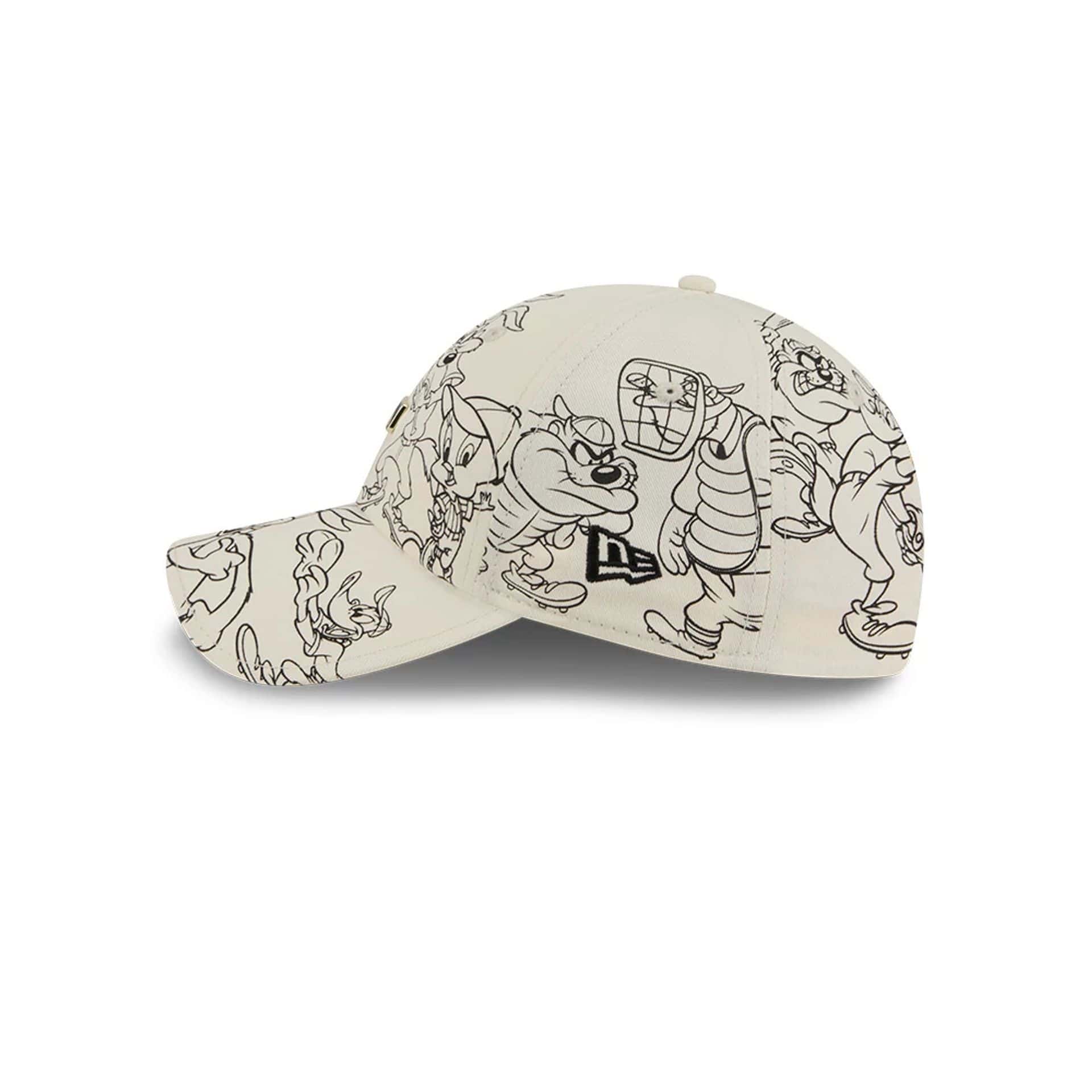 MLB Logo MLB X Looney Tunes White Casual Classic Adjustable Cap - Image 5