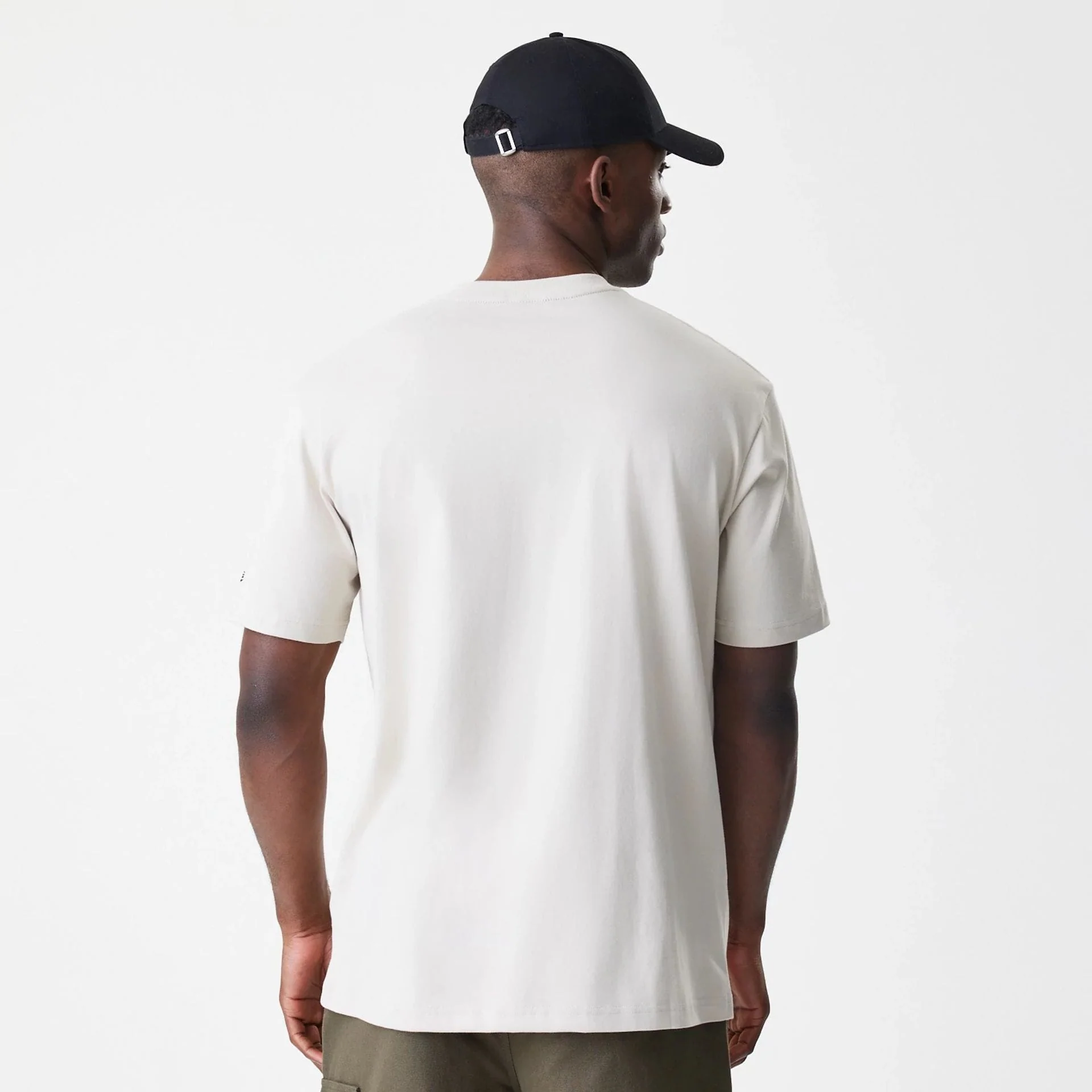 Nascar Logo Modern Driver Light Beige T-Shirt - Image 2