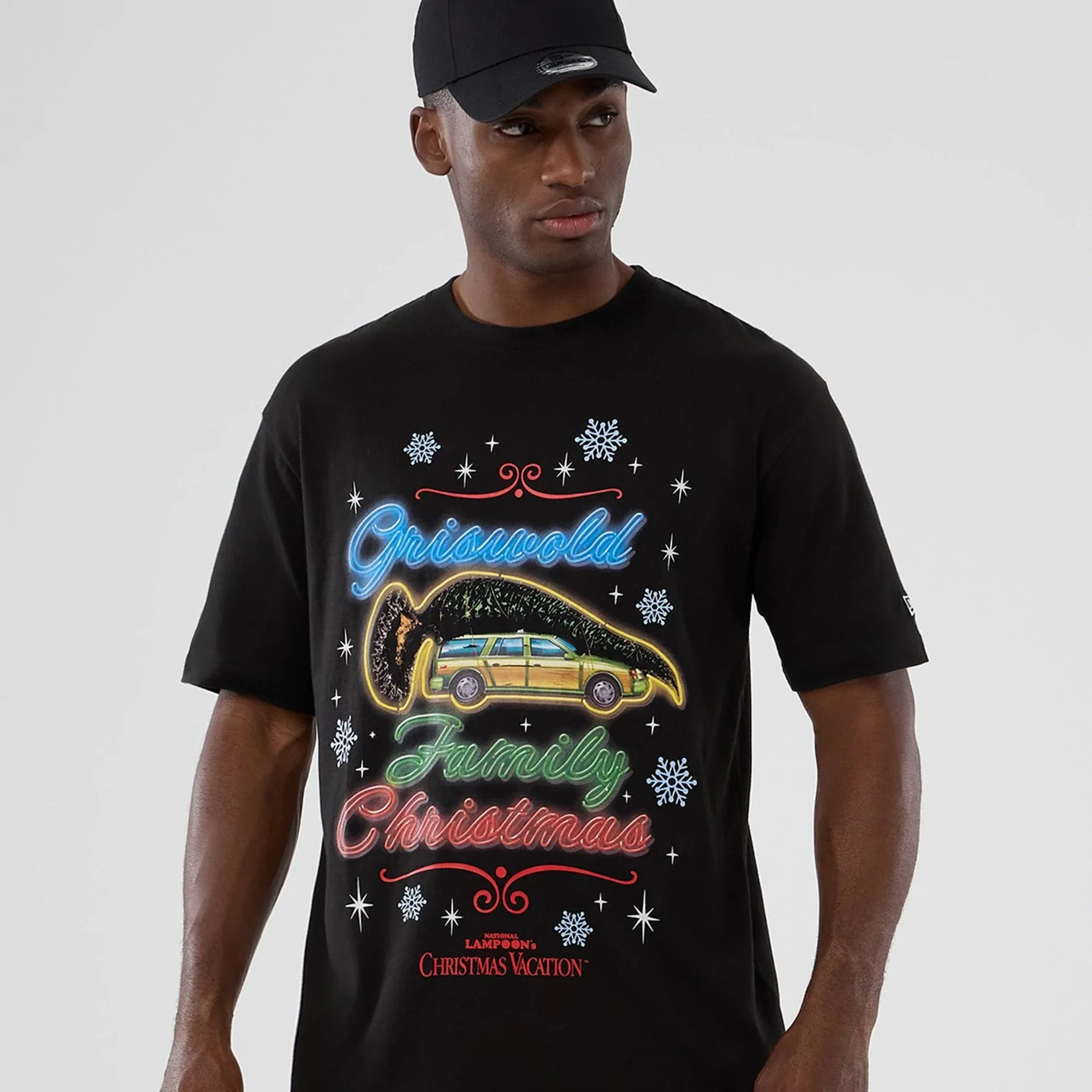 National Lampoon's Christmas Vacation Lifestyle Graphic Black T-Shirt - Image 3