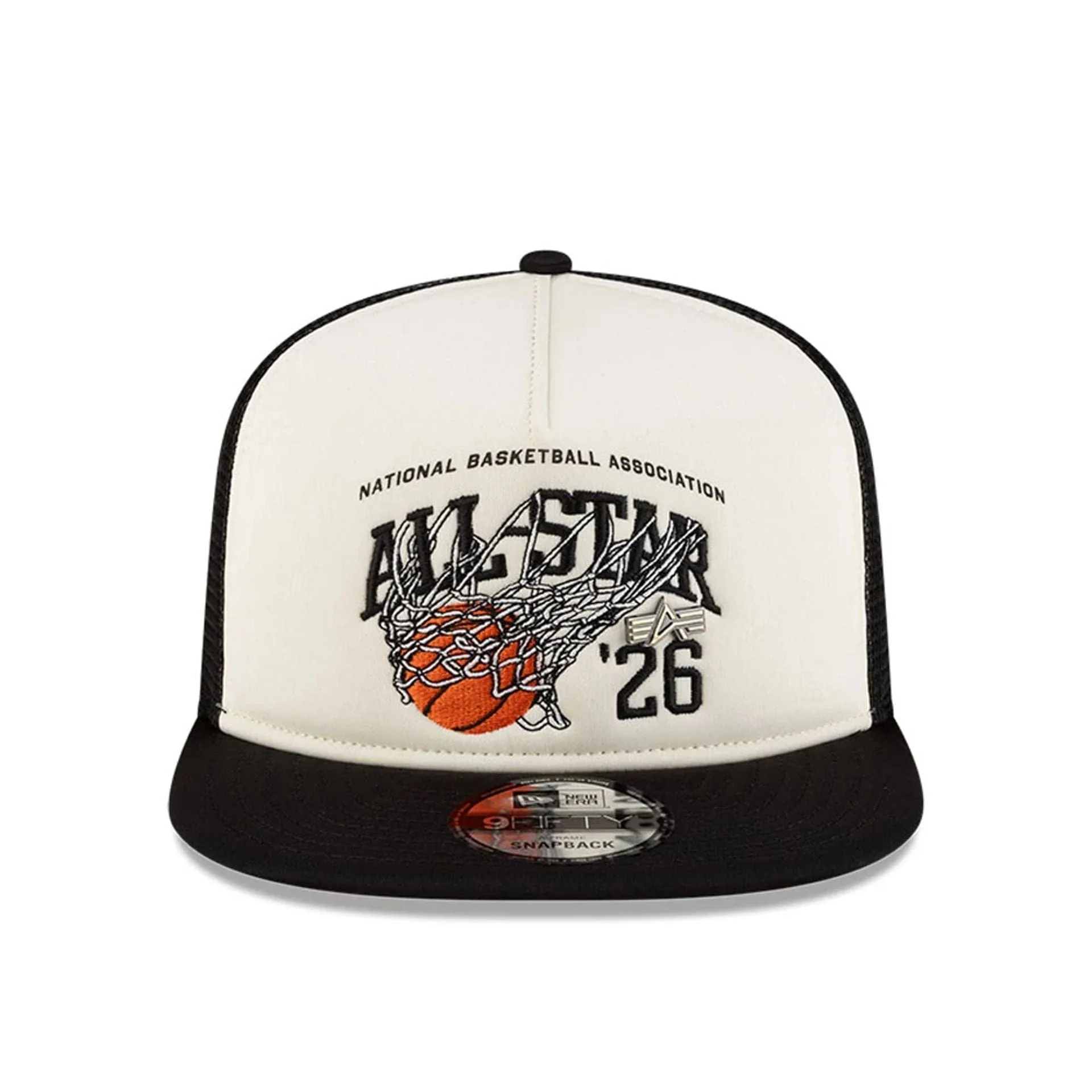 NBA All Star Game NBA X Alpha White 9FIFTY A-Frame Trucker Adjustable Cap - Image 2