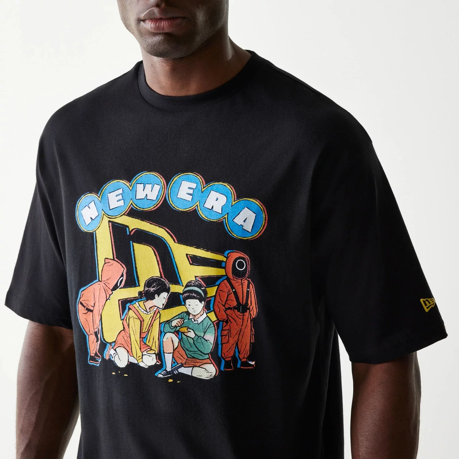 Netflix Squid Game Black Oversized T-Shirt - Image 3