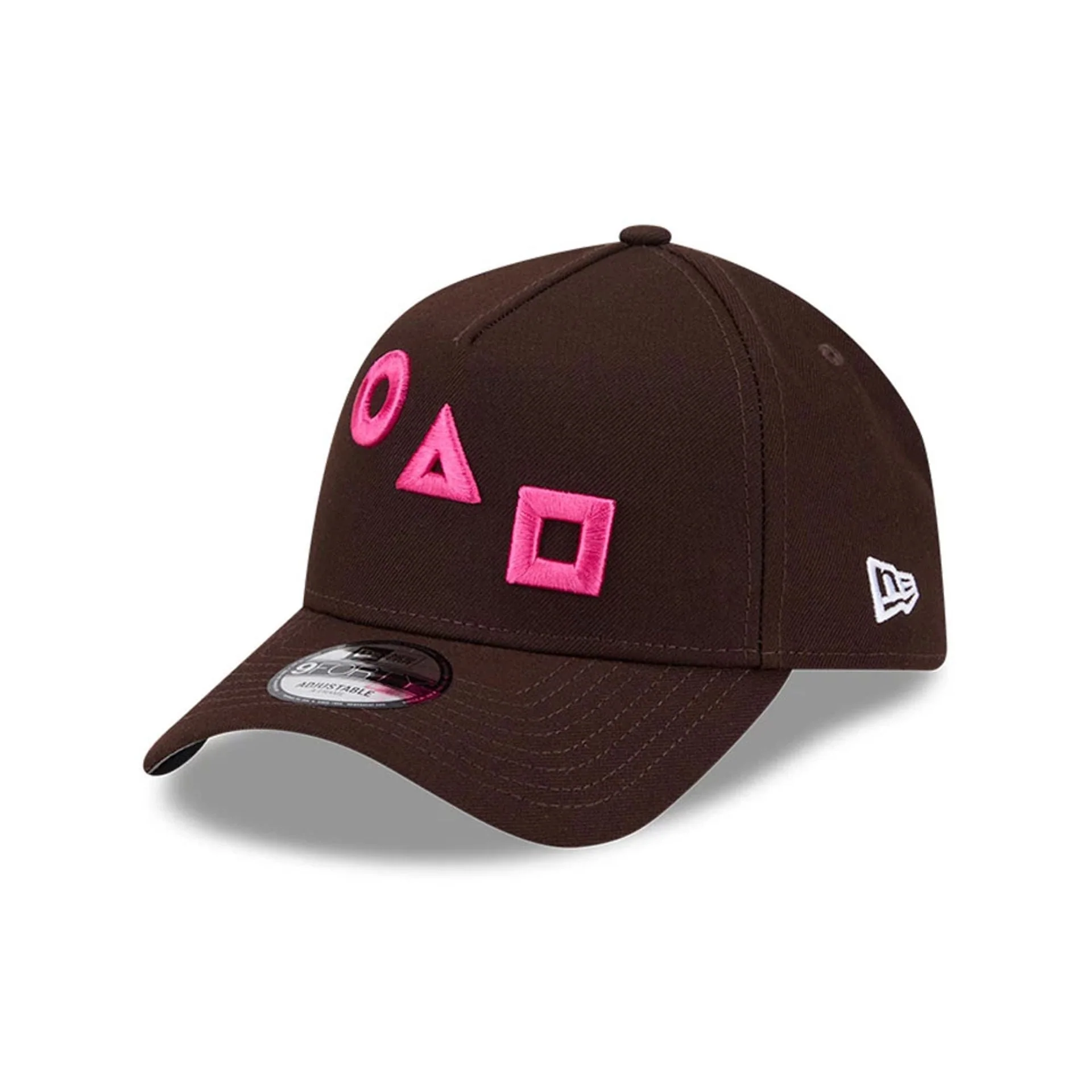 Netflix Squid Game Shapes Dark Brown 9FORTY A-Frame Adjustable Cap - Image 4