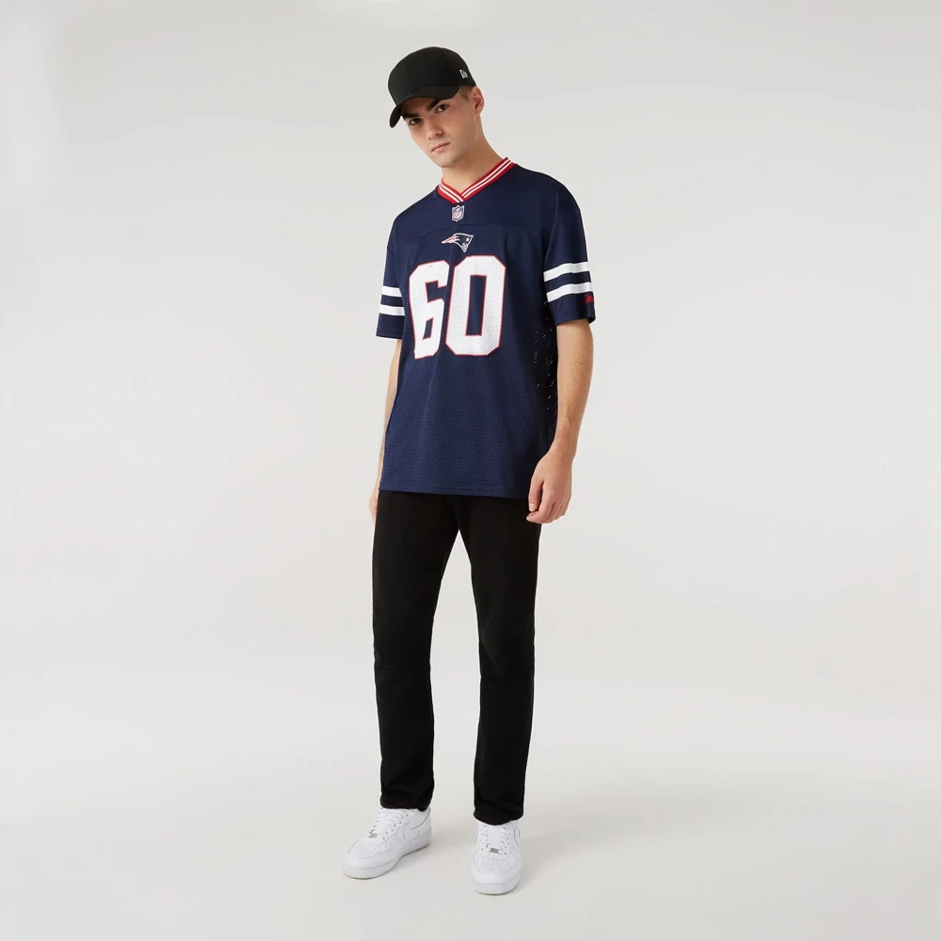 New England Patriots NFL Dark Blue Mesh T-Shirt - Image 5