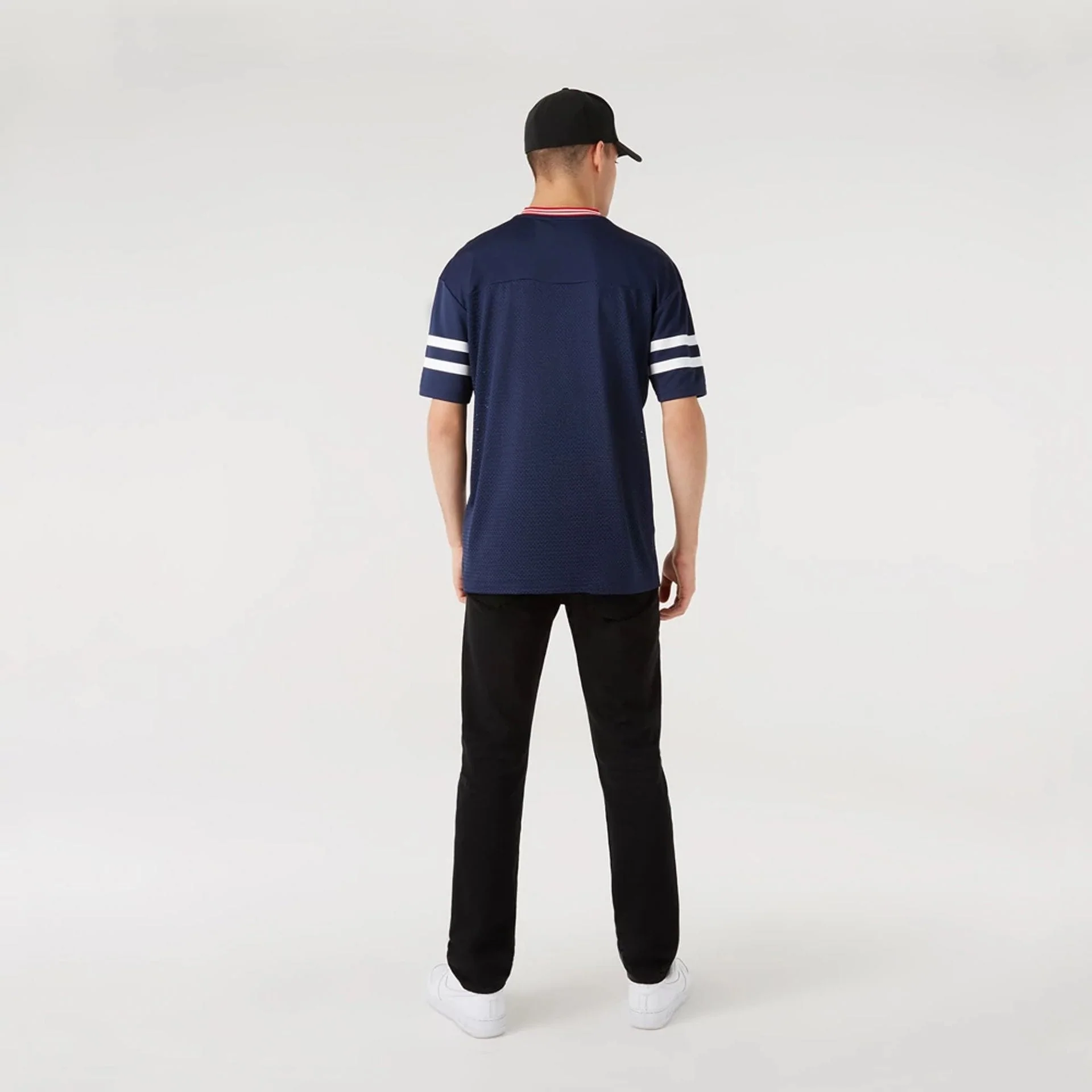 New England Patriots NFL Dark Blue Mesh T-Shirt - Image 6