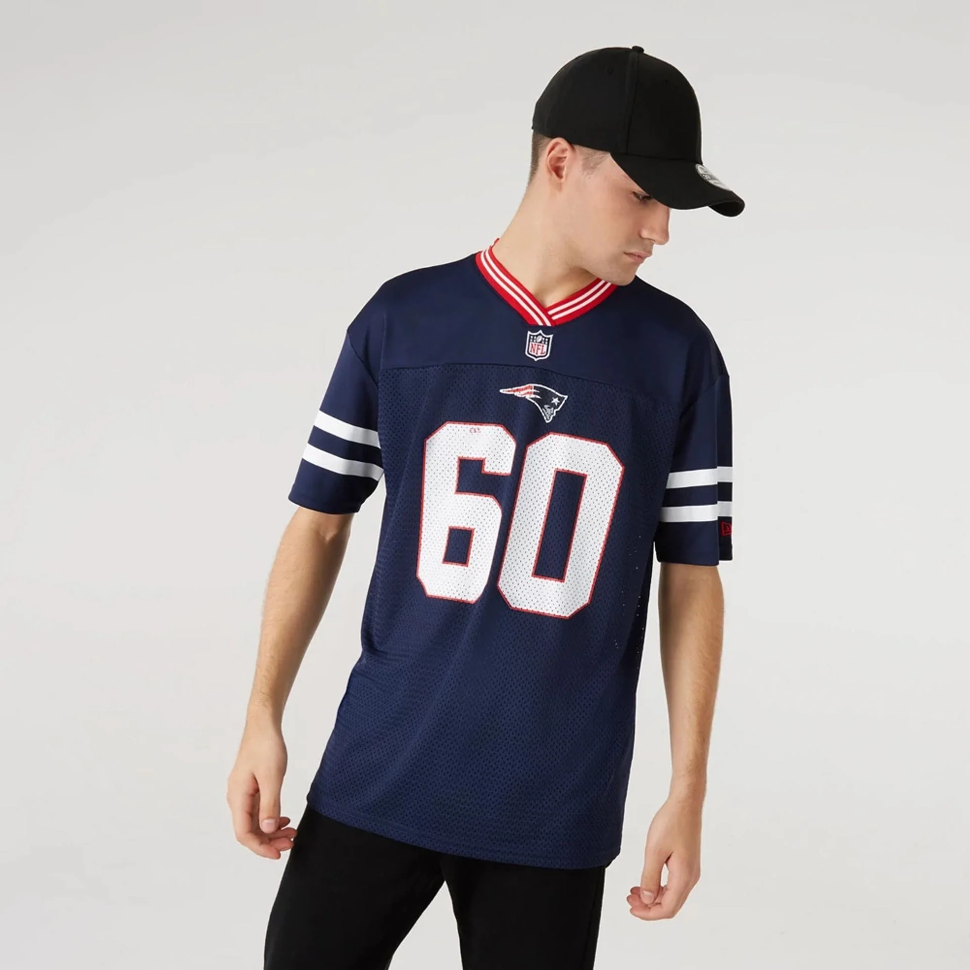 New England Patriots NFL Dark Blue Mesh T-Shirt - Image 9