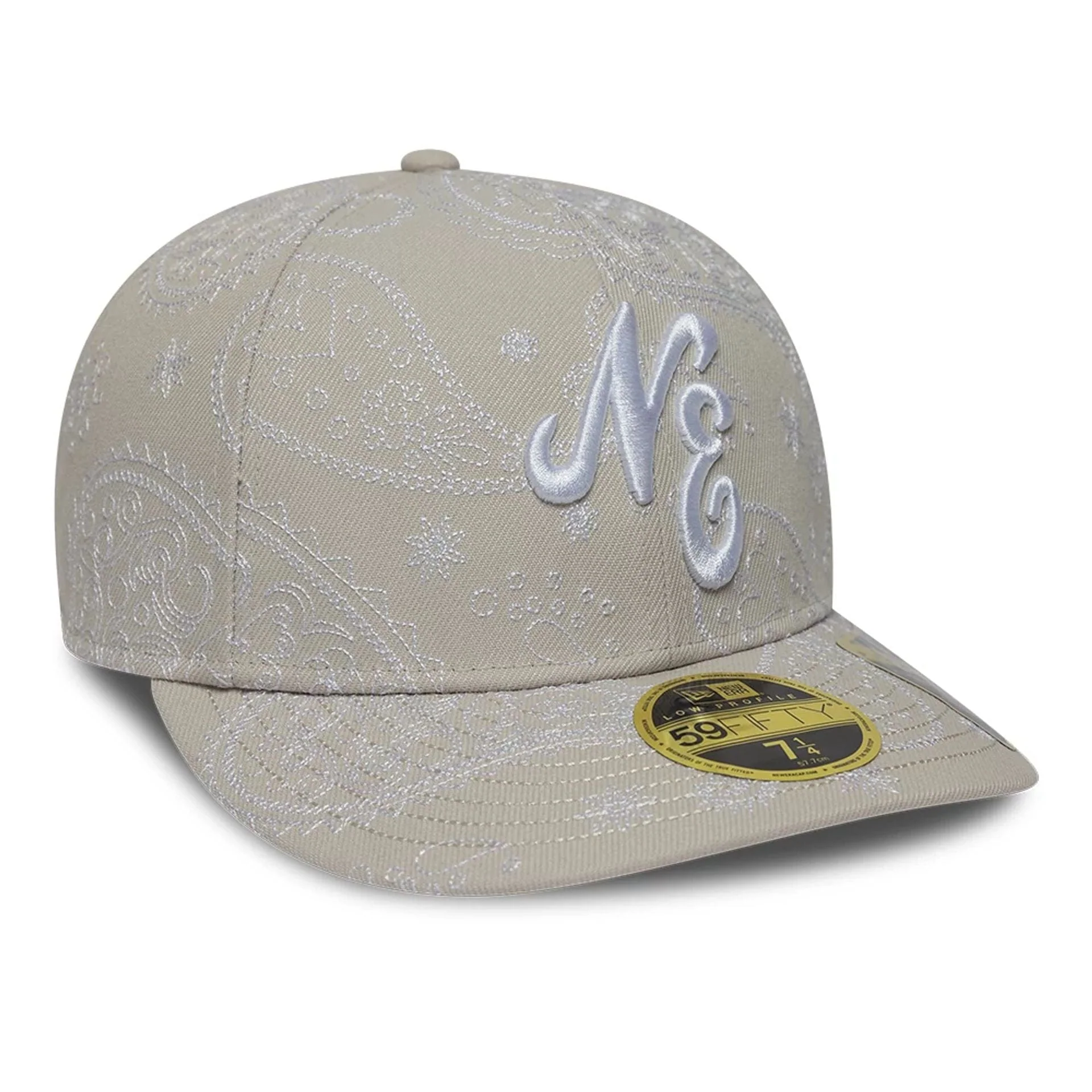 New Era All Over Paisley Cream Low Profile 59FIFTY Fitted Cap - Image 3