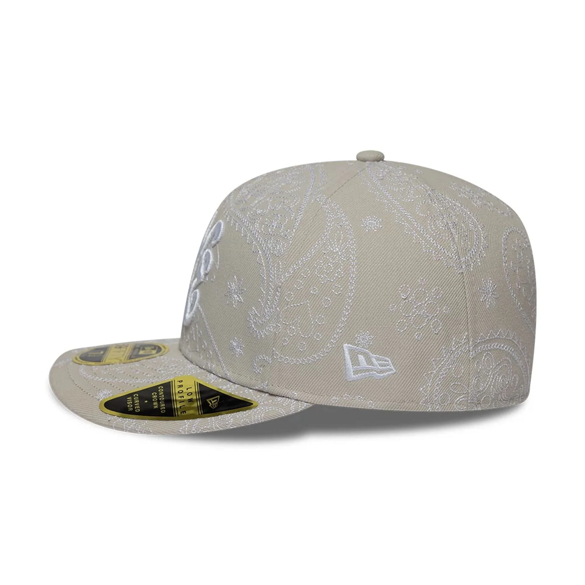New Era All Over Paisley Cream Low Profile 59FIFTY Fitted Cap - Image 5