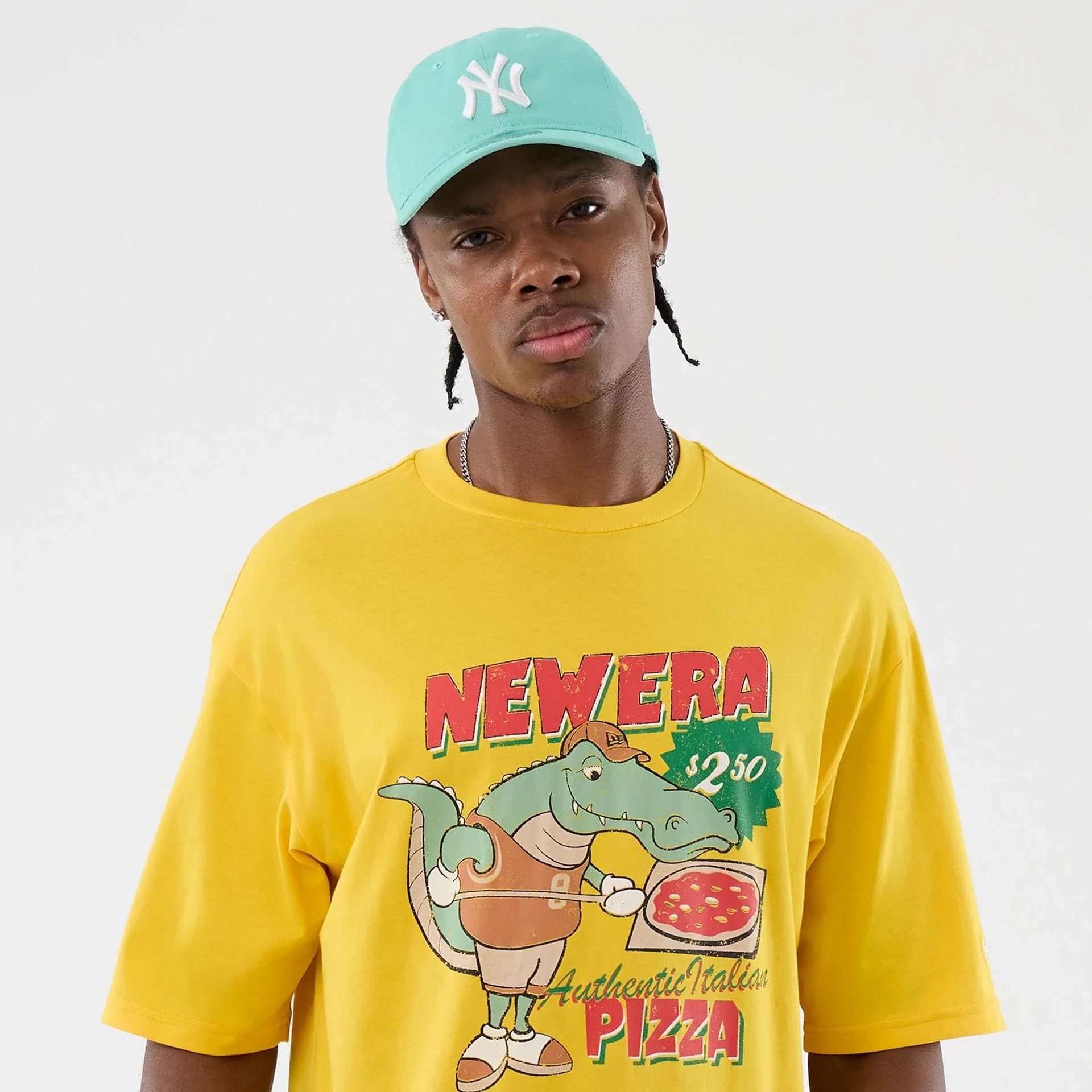 New Era Alligator Character Graphic Yellow T-Shirt - Image 6
