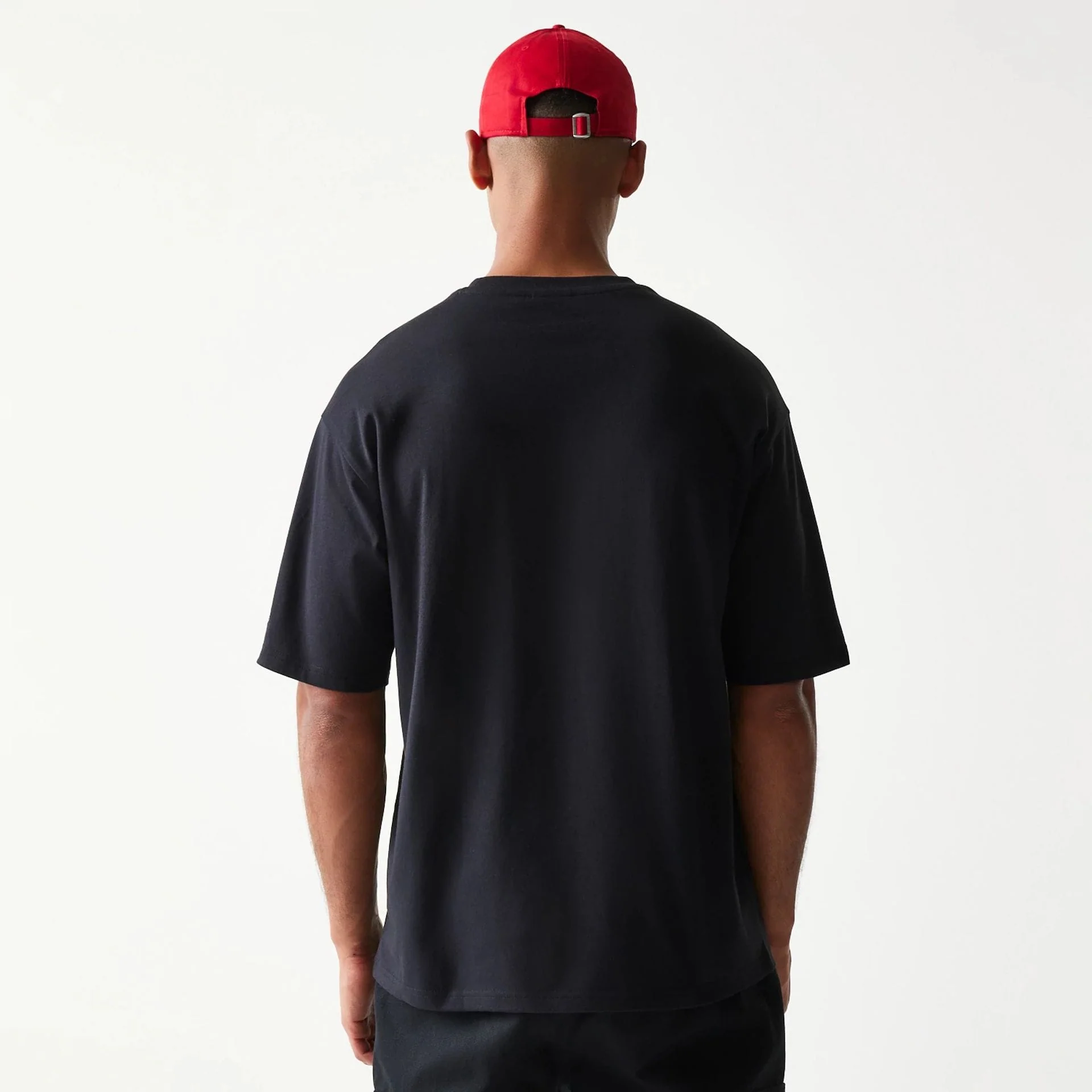 New Era Baseball Player Graphic Black Oversized T-Shirt - Image 2