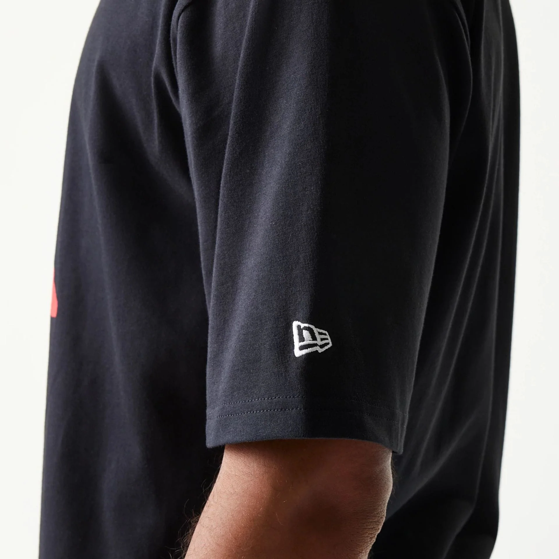 New Era Baseball Player Graphic Black Oversized T-Shirt - Image 5