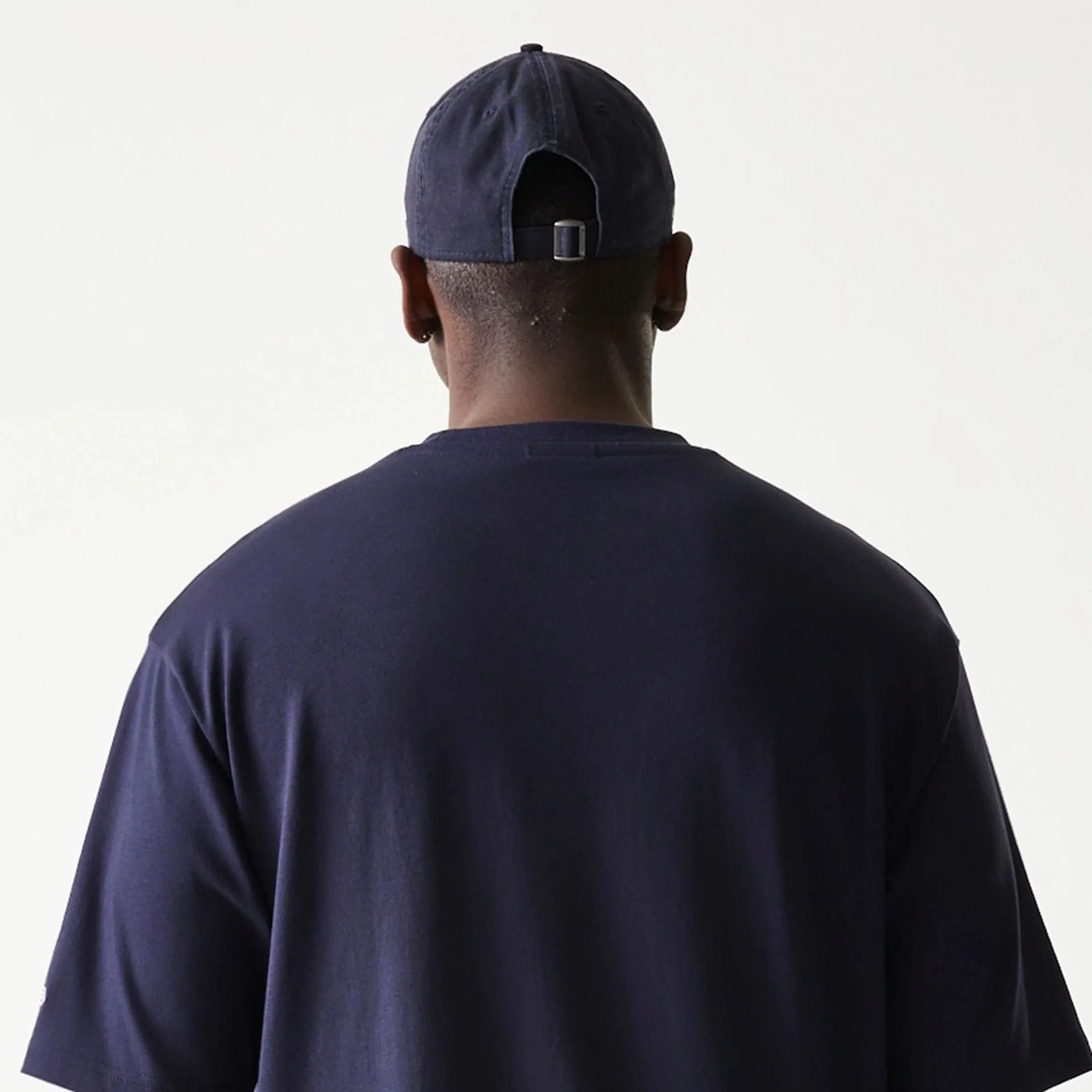 New Era Baseball Player Graphic Navy Oversized T-Shirt - Image 7