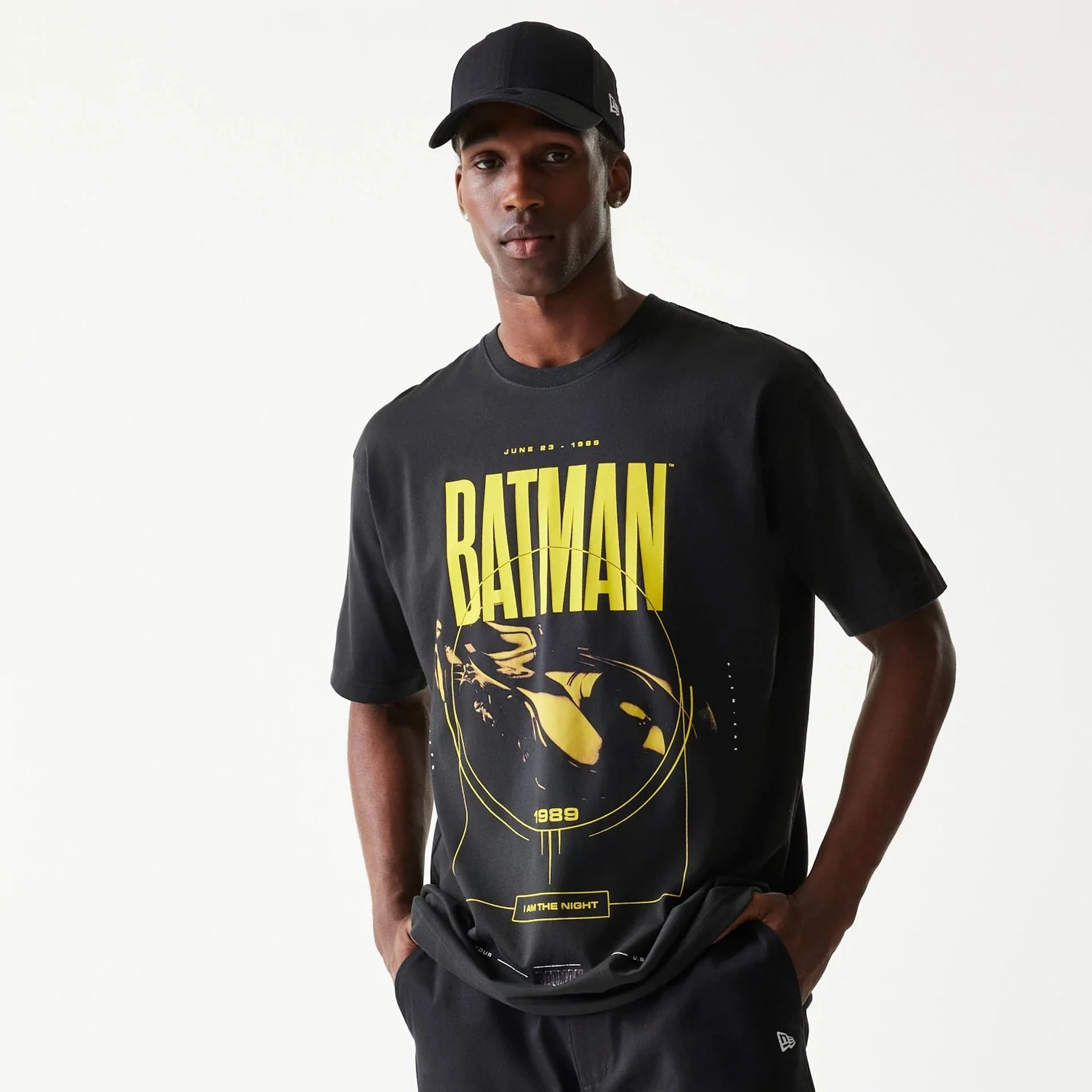 New Era Batman Batmobile Black T-Shirt - Image 8
