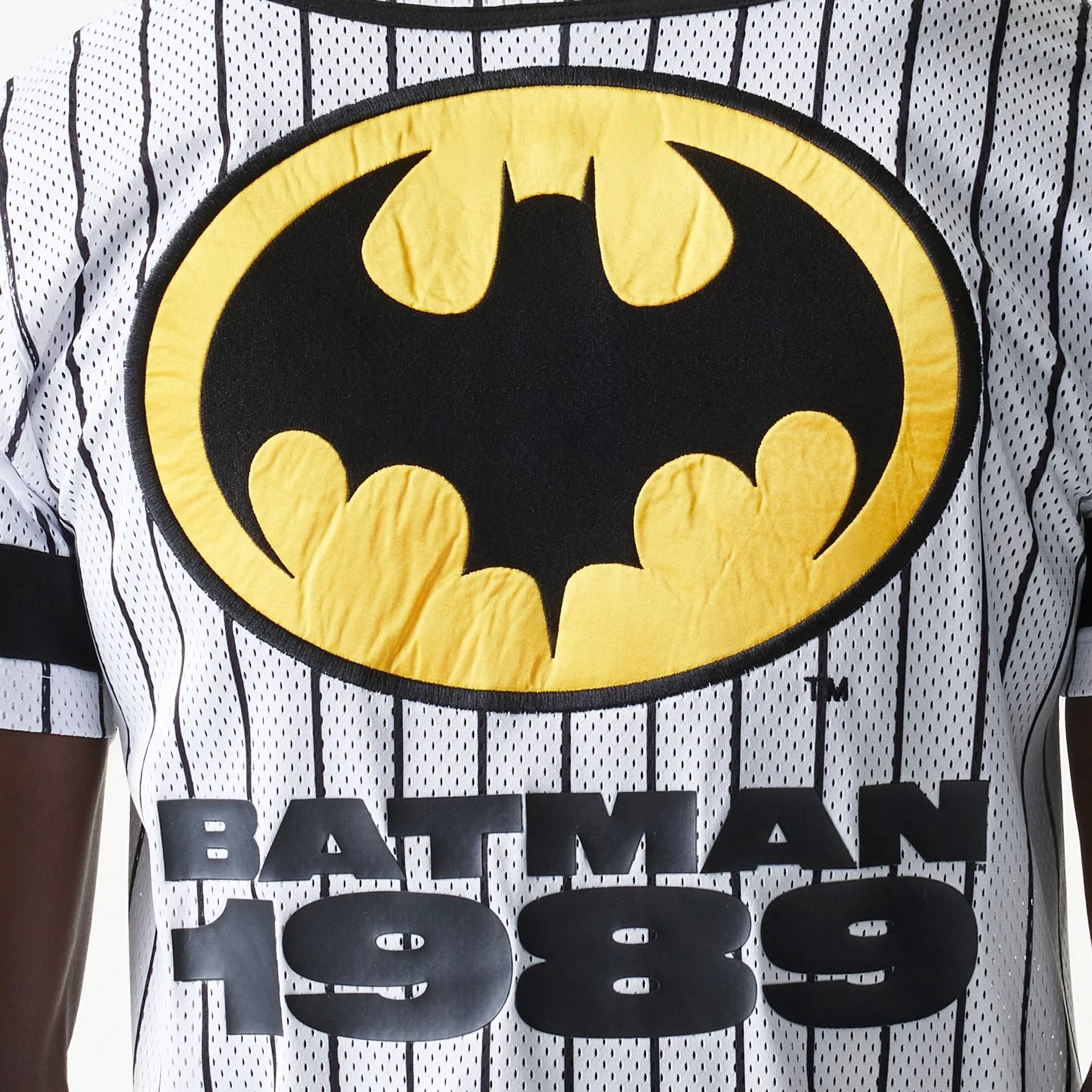 New Era Batman Pinstripe White Jersey - Image 4