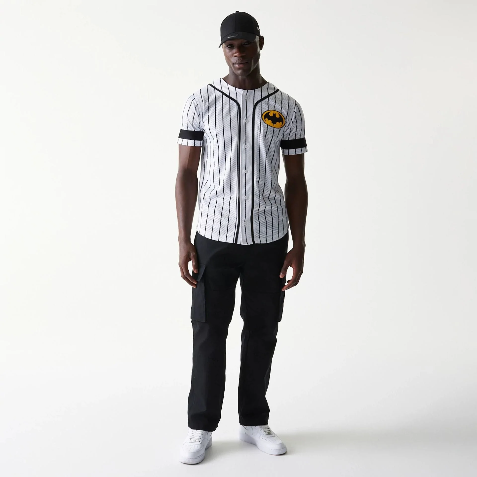 New Era Batman Pinstripe White Jersey - Image 8