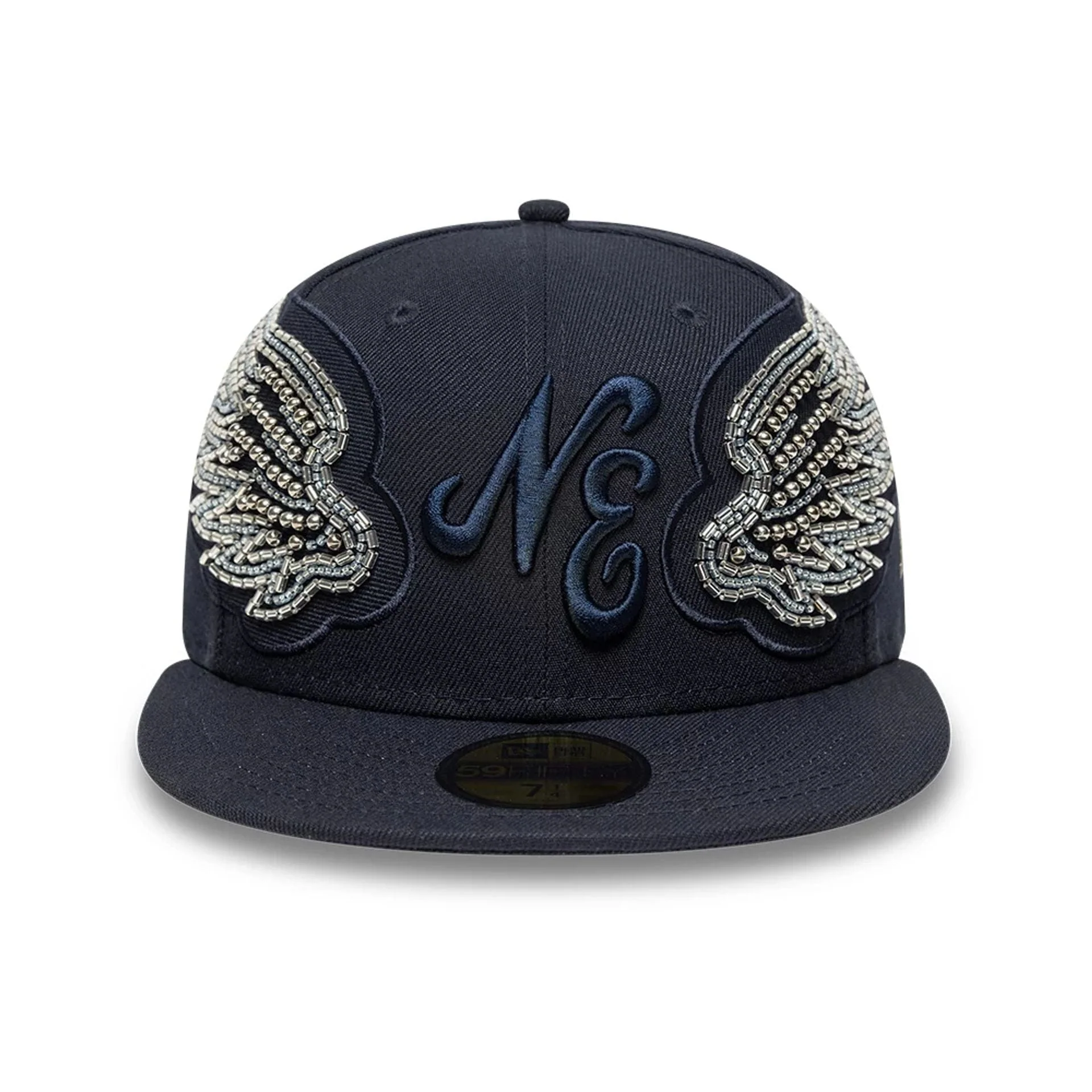 New Era Beaded Wings Navy 59FIFTY Fitted Cap - Image 2