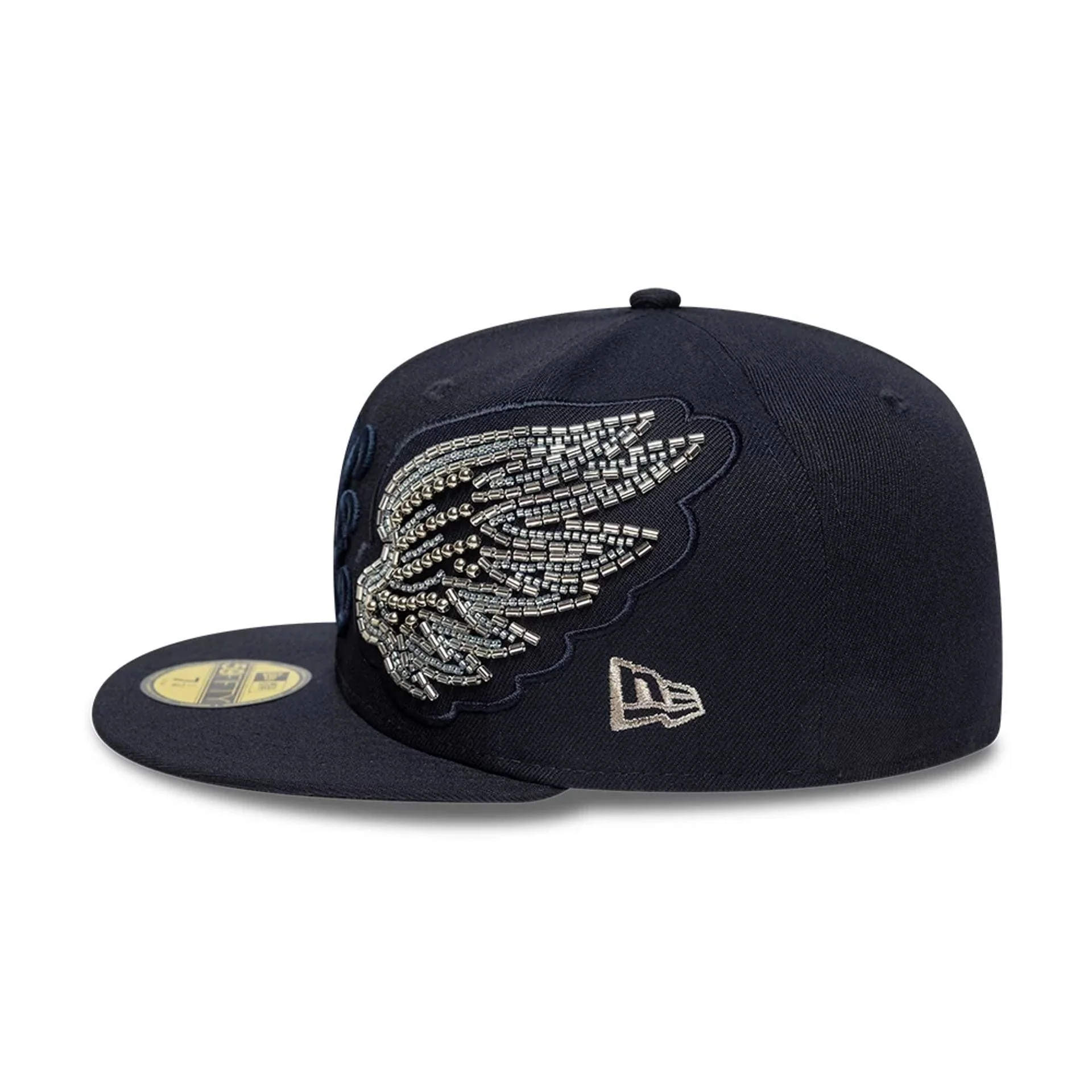 New Era Beaded Wings Navy 59FIFTY Fitted Cap - Image 4