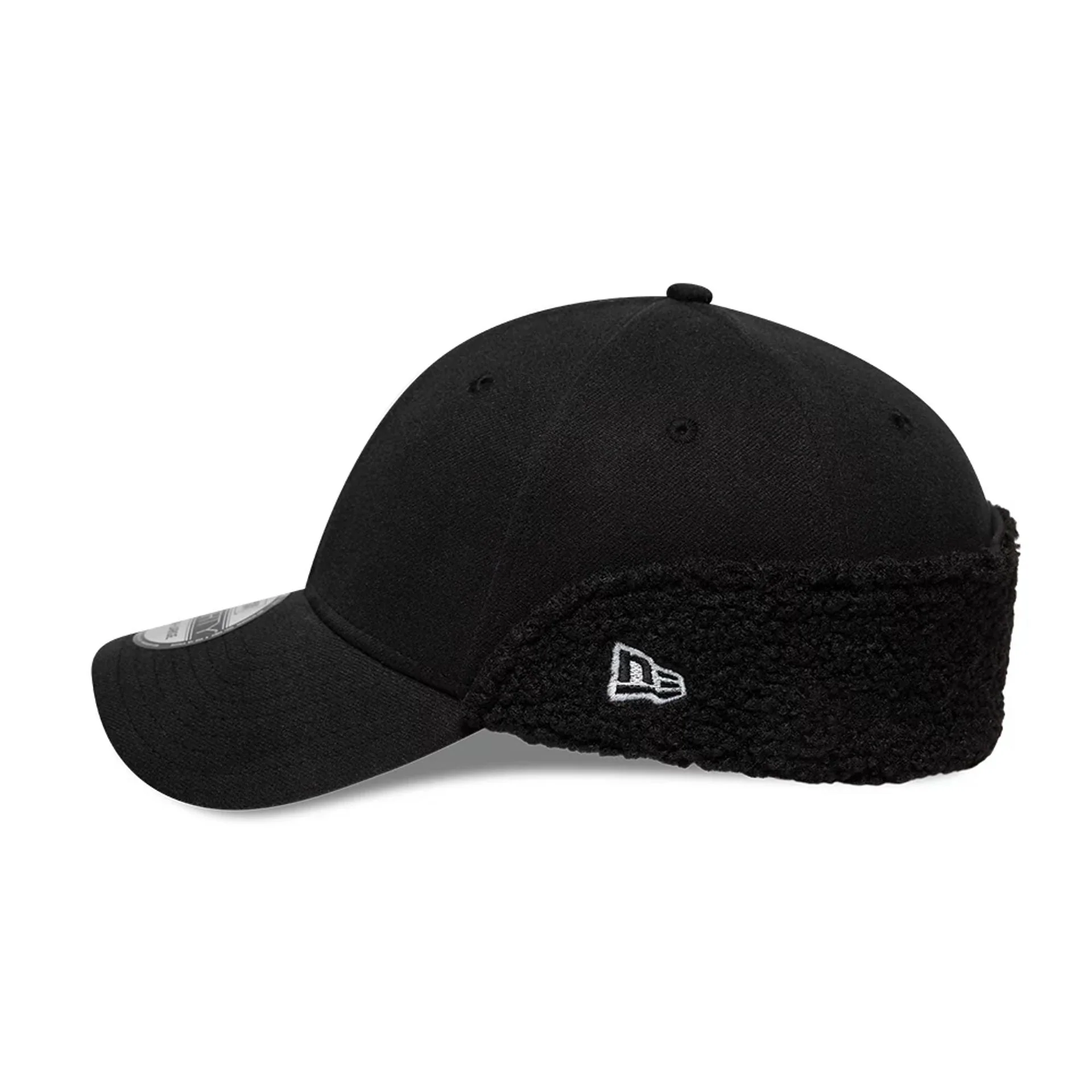 New Era Black 39THIRTY Downflap Stretch Fit Cap - Image 5