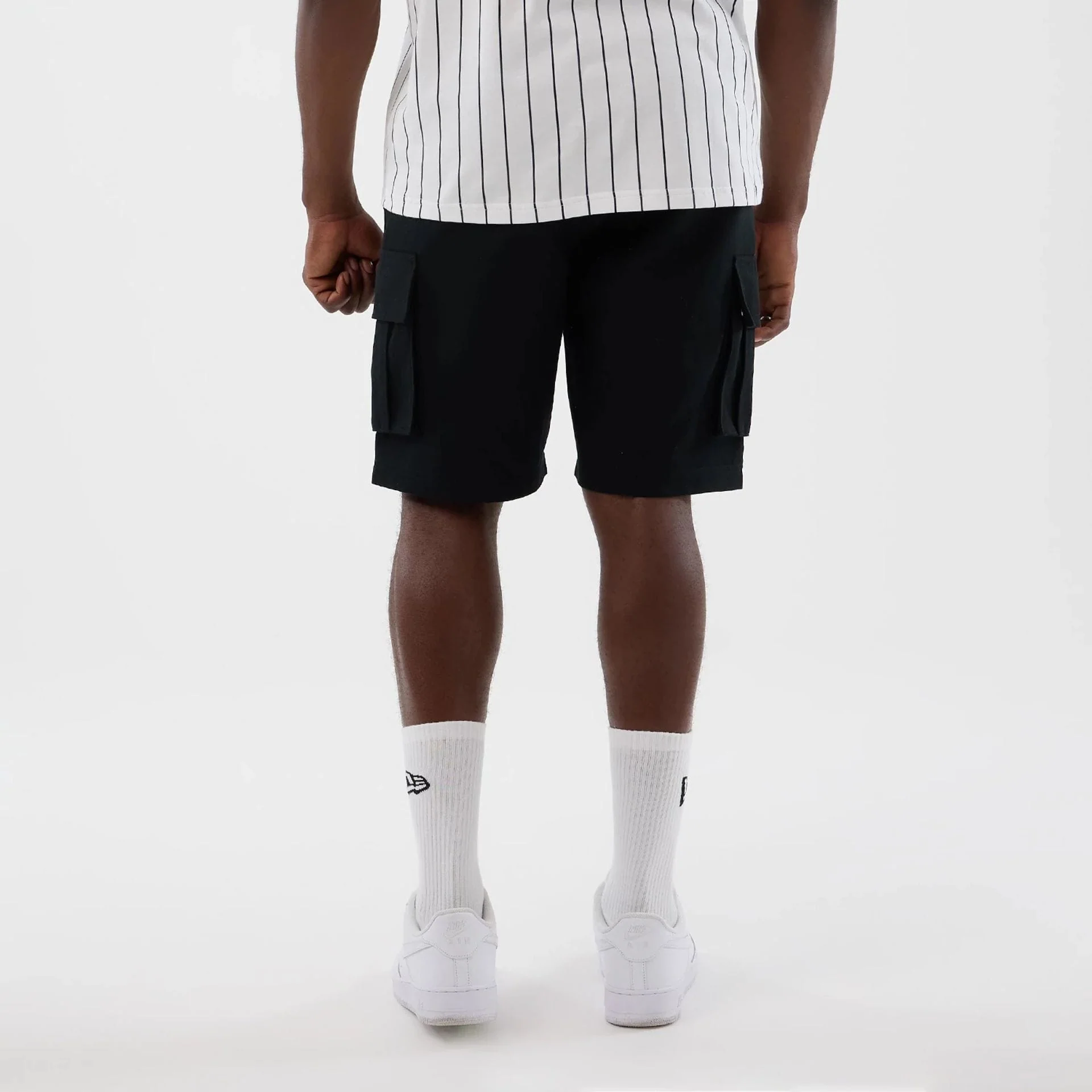 New Era Black Cargo Shorts - Image 2