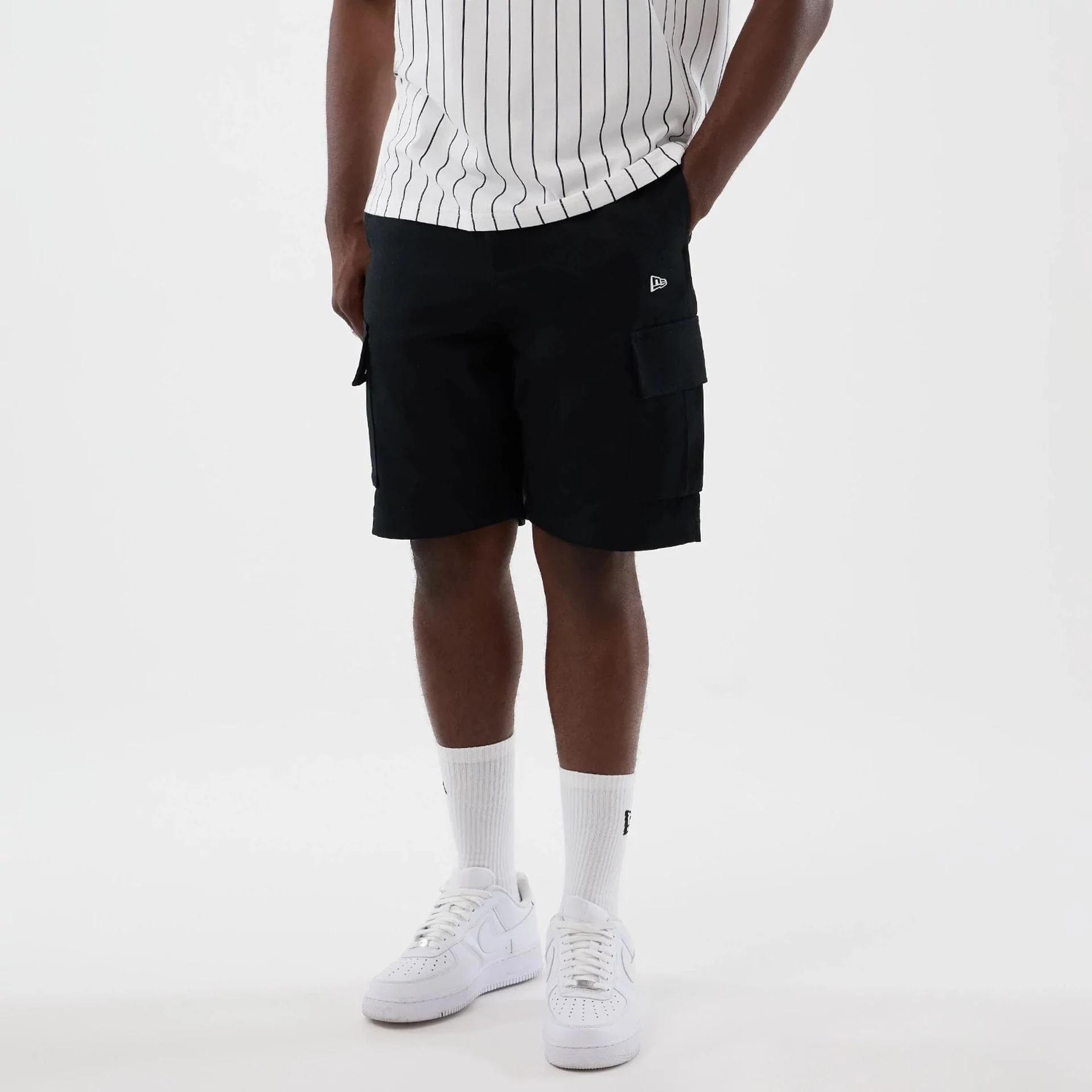 New Era Black Cargo Shorts - Image 3