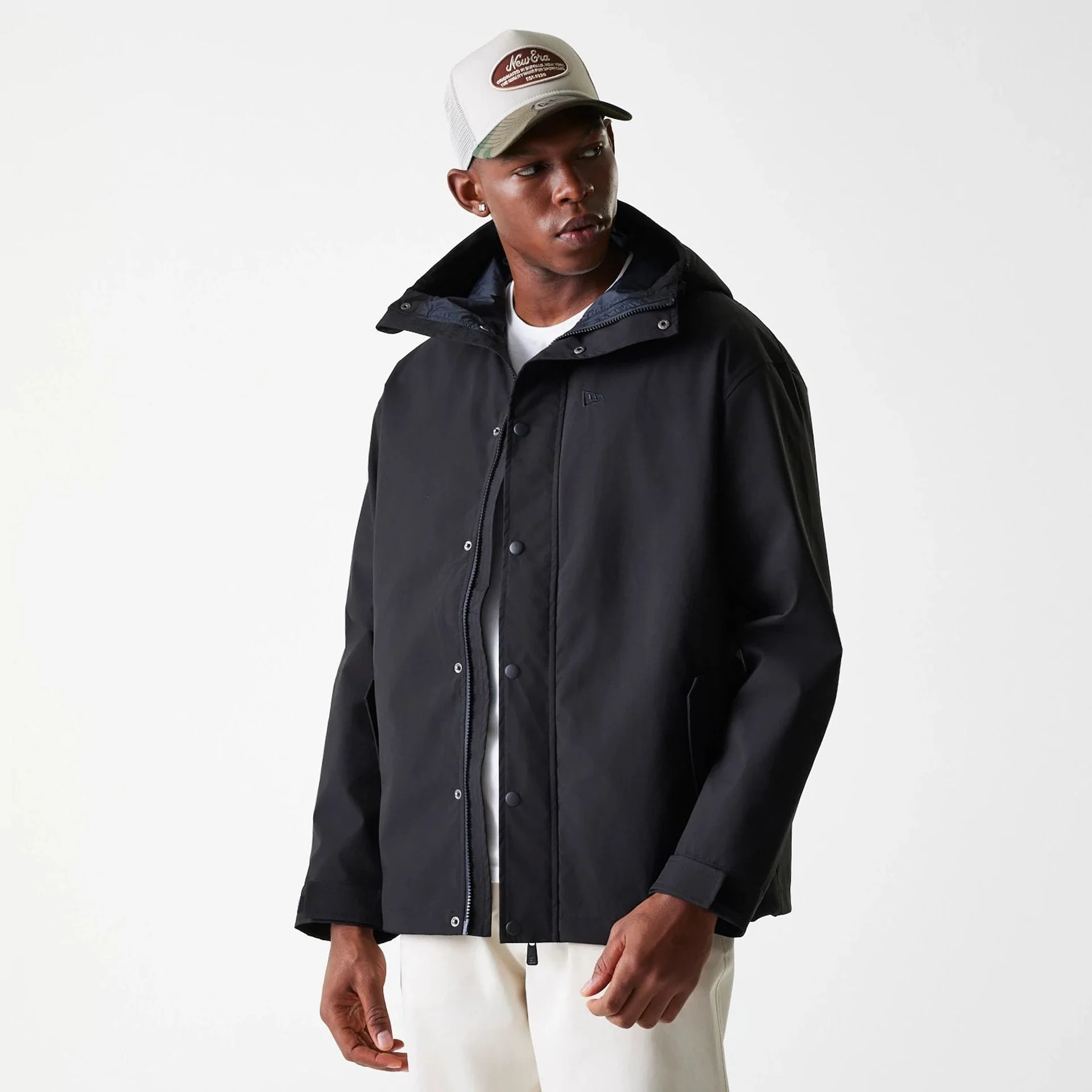 New Era Black Coach Jacket - Image 5