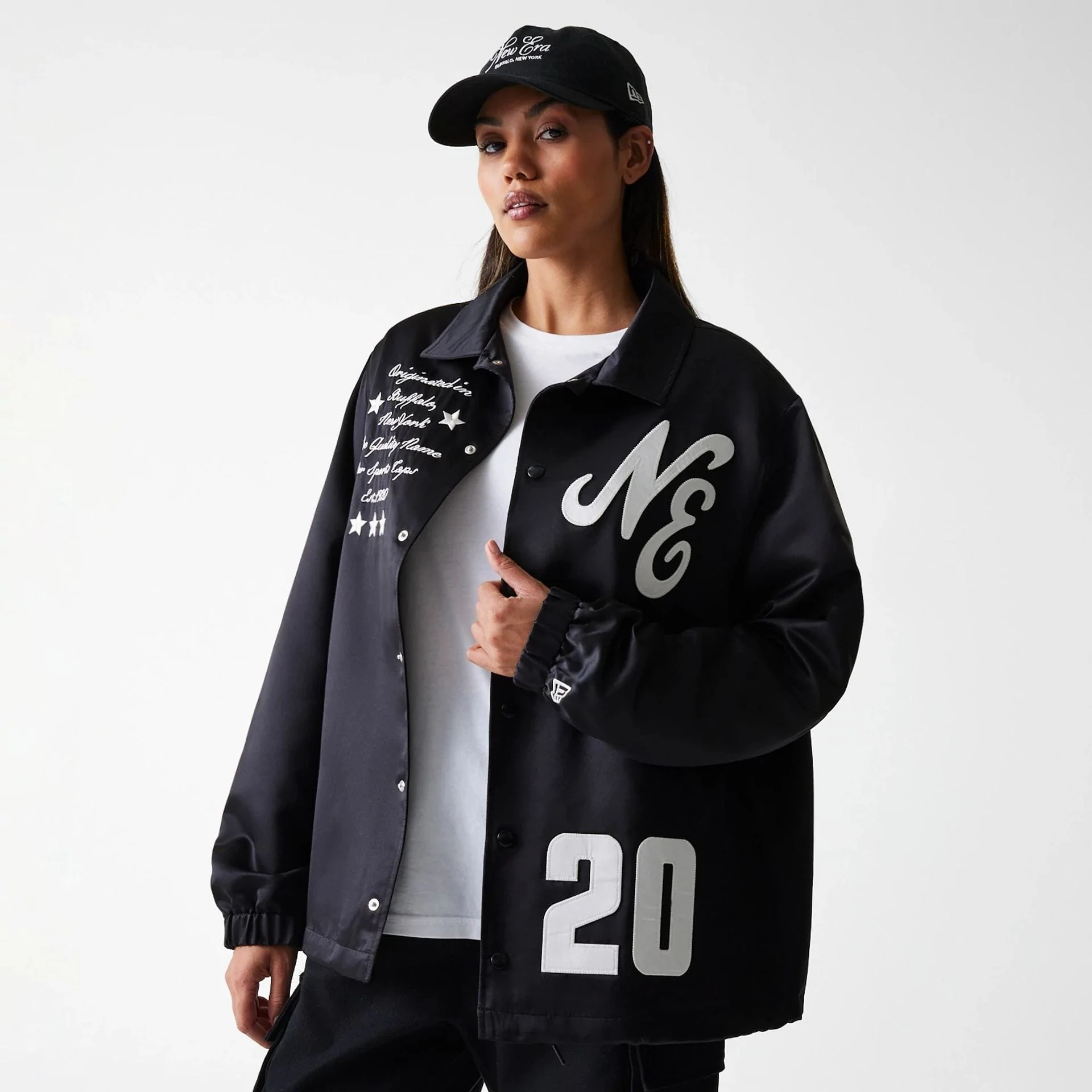 New Era Black Coaches Jacket - Image 4