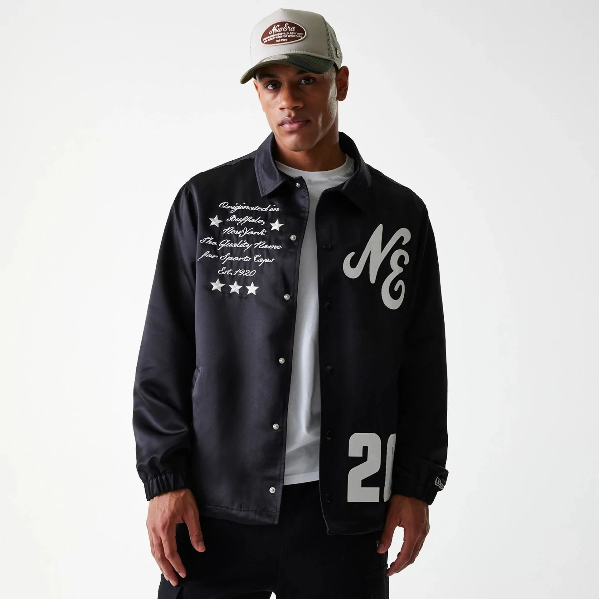 New Era Black Coaches Jacket - Image 5